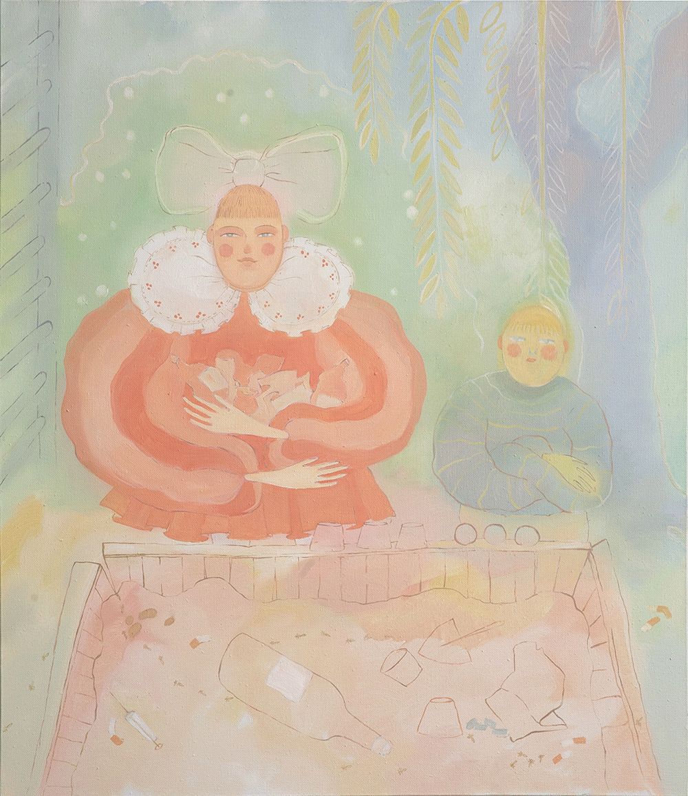 Анастасия Лимонова (Картина, живопись - 
                  60 x 70 см) Первые уроки капитализма