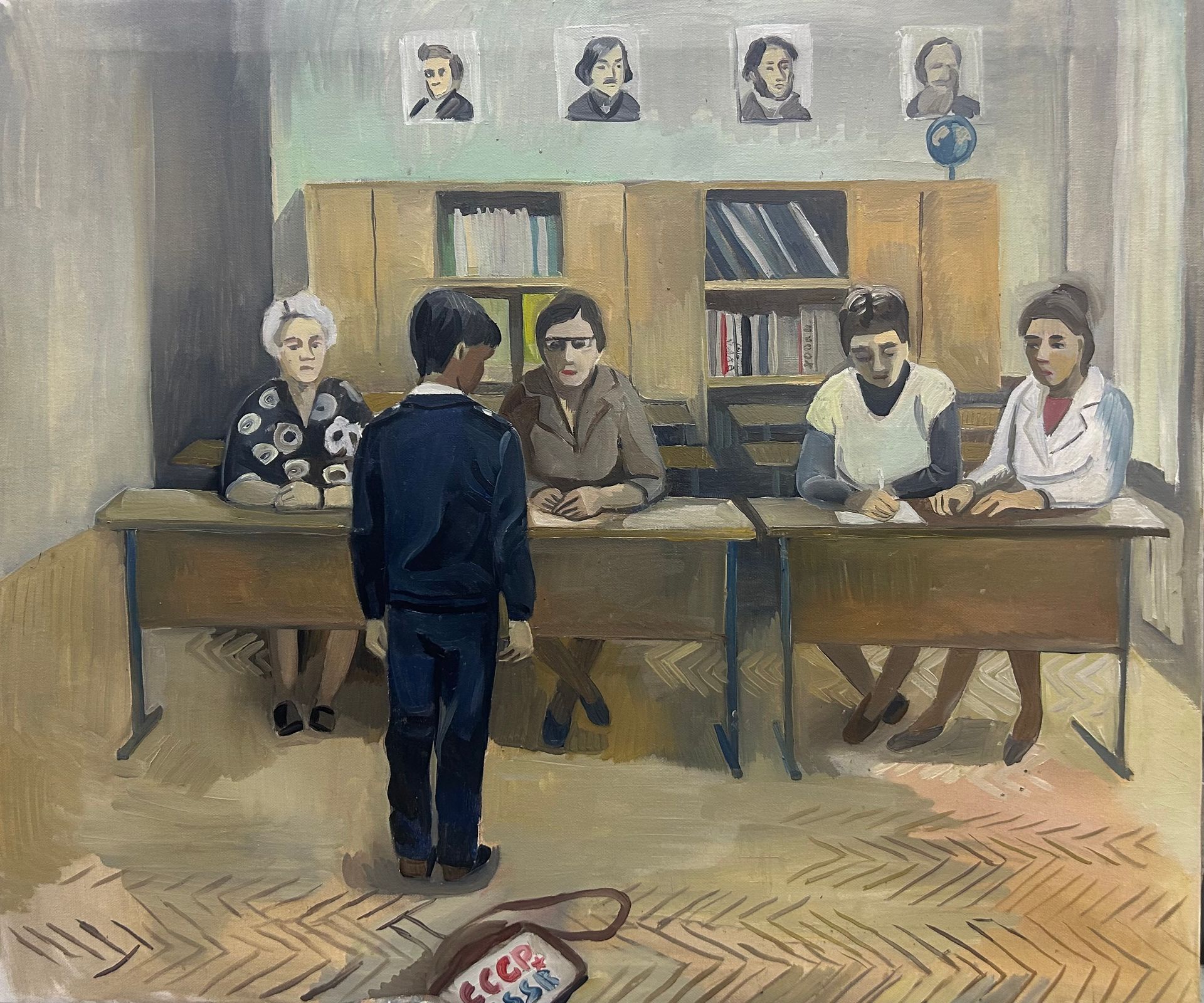 Мария Буртова (Картина, живопись - 
                  71 x 64 см) Хулиган