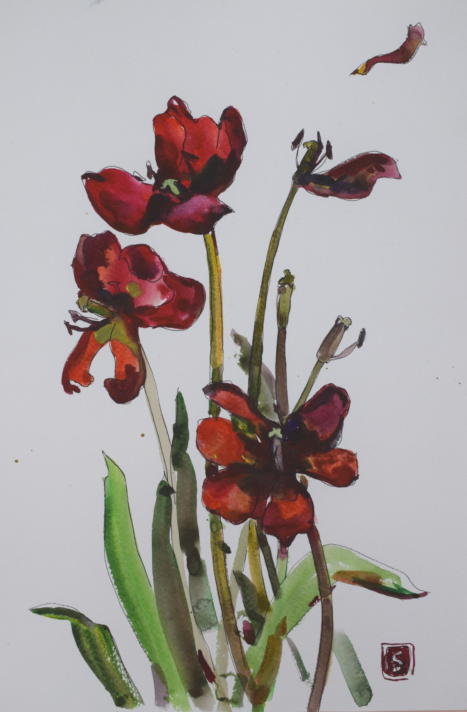 Елена Санина (Авторская графика - 
                  33 x 42 см) Следующий — 1