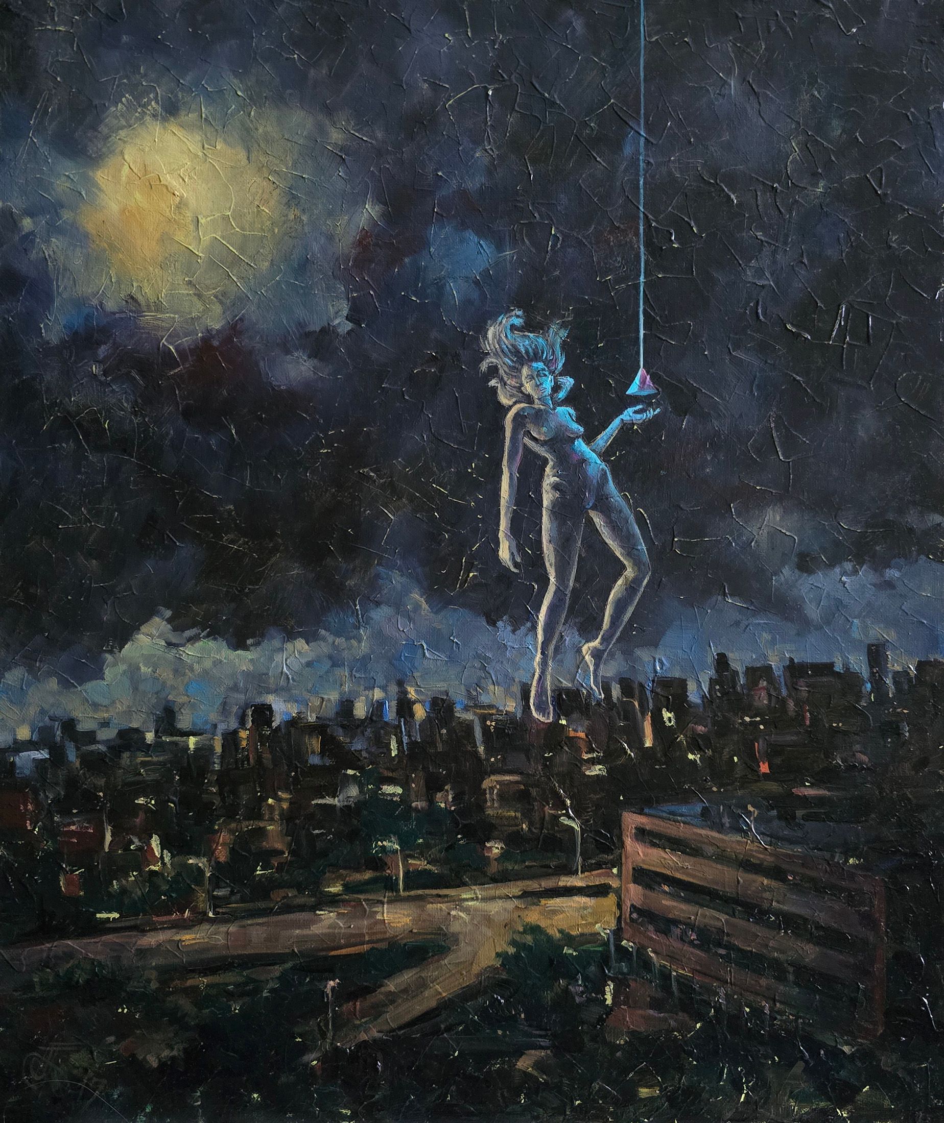 Александр Буданов (Авторская графика - 
                  50 x 60 см) Сон Пирамиды или туда, Где ничего нет