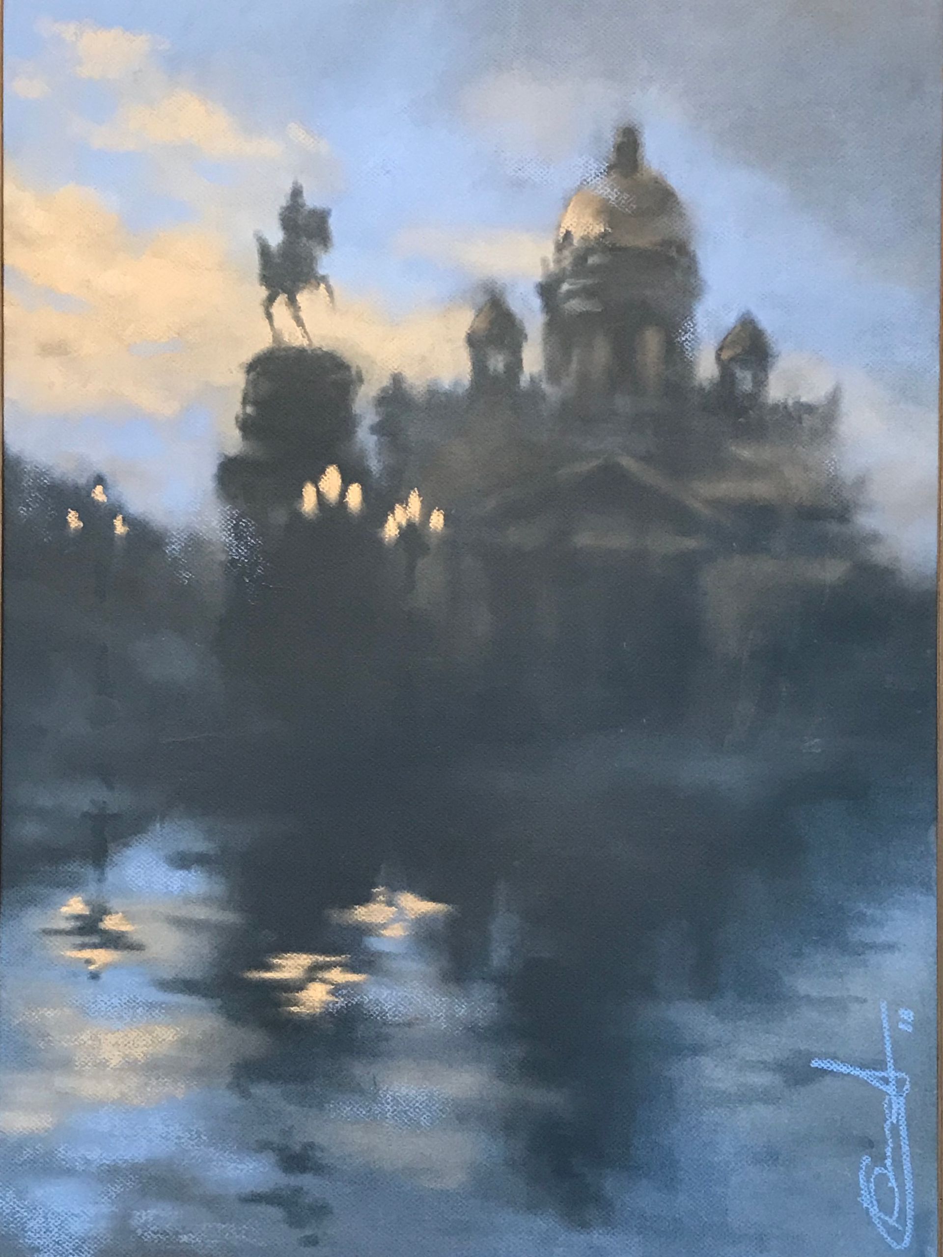 Станислав Банкасов (Авторская графика - 
                  60 x 75 см) После дождя. After the rain