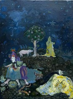 Галя Фадеева (Картина, живопись - 
                  18 x 24 см) Без названия