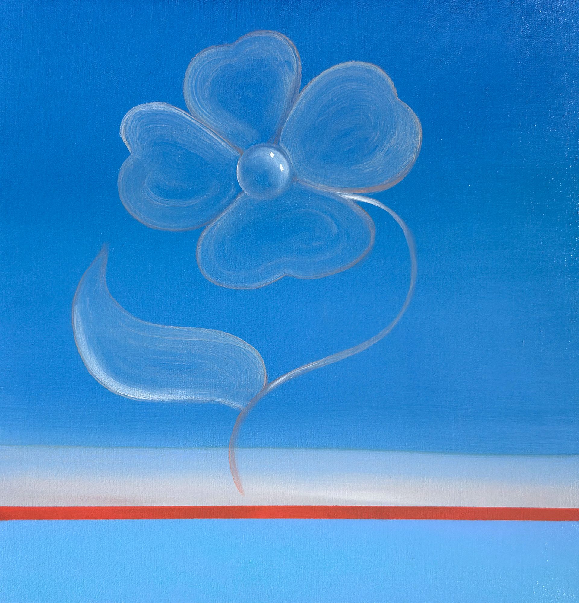 Елена Курочко (Картина, живопись - 
                  35 x 35 см) Цветок (study4)