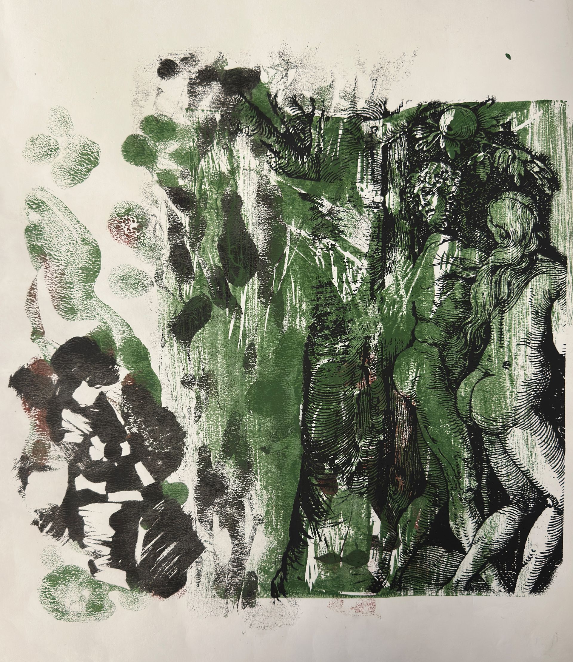 Дарья Мазур (Графика печатная - 
                  37 x 37 см) Сад