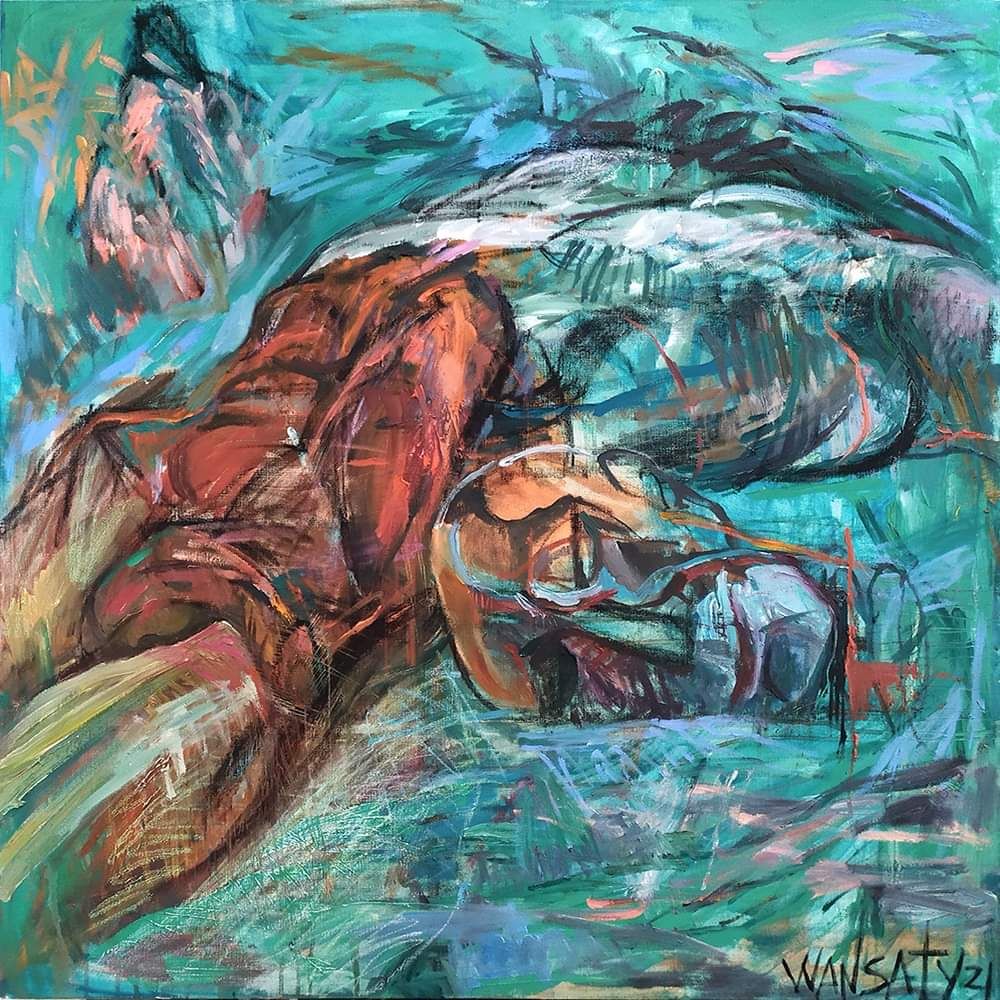Татьяна Левченко (Картина, живопись - 
                  100 x 100 см) Иоан