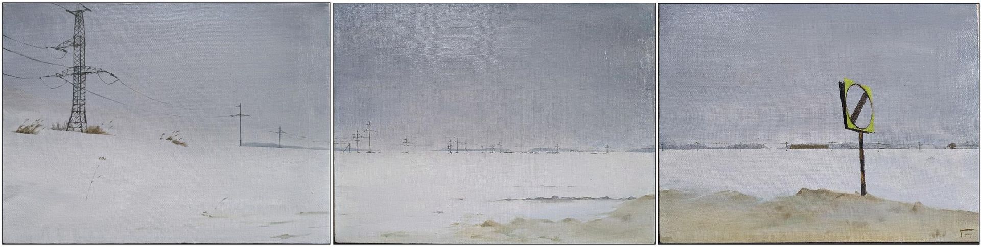 Глеб Горшунов (Картина, живопись - 
                  120 x 30 см) Триптих "Конец всех ограничений"