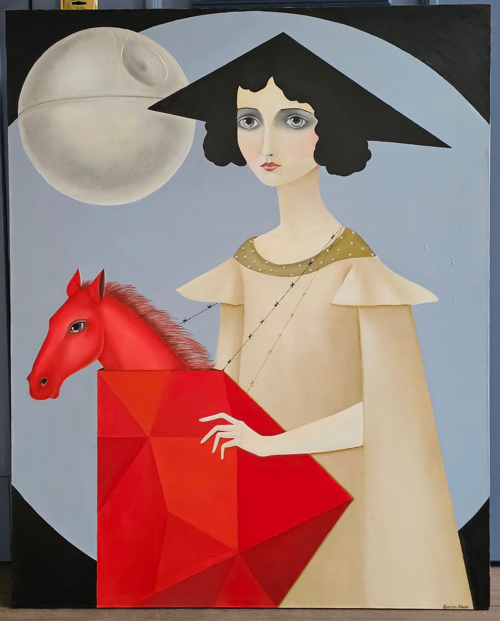 Нина Григель (Картина, живопись - 
                  80 x 100 см) Покупание красного коня