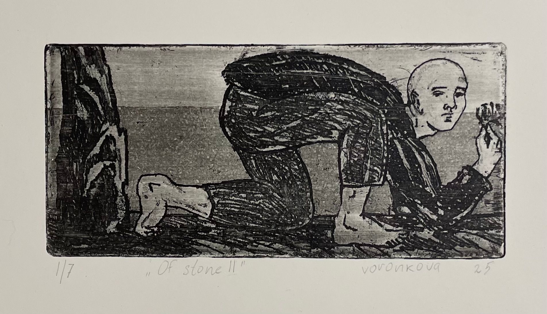 Екатерина Воронкова (Графика печатная - 
                  36 x 24.5 см) Of stone II