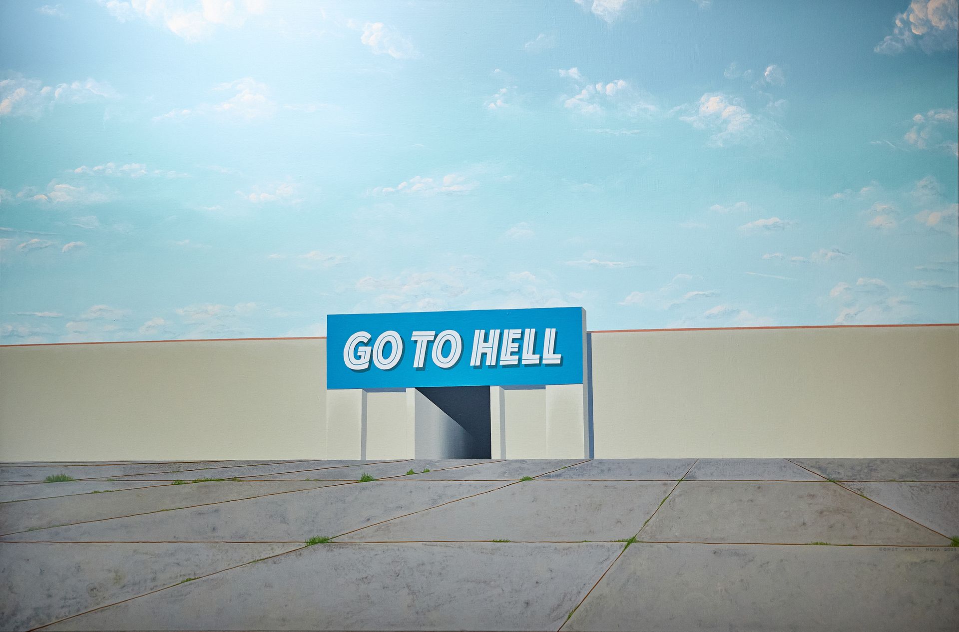 Людмила Константинова (Картина, живопись - 
                  150 x 100 см) Go to Hell