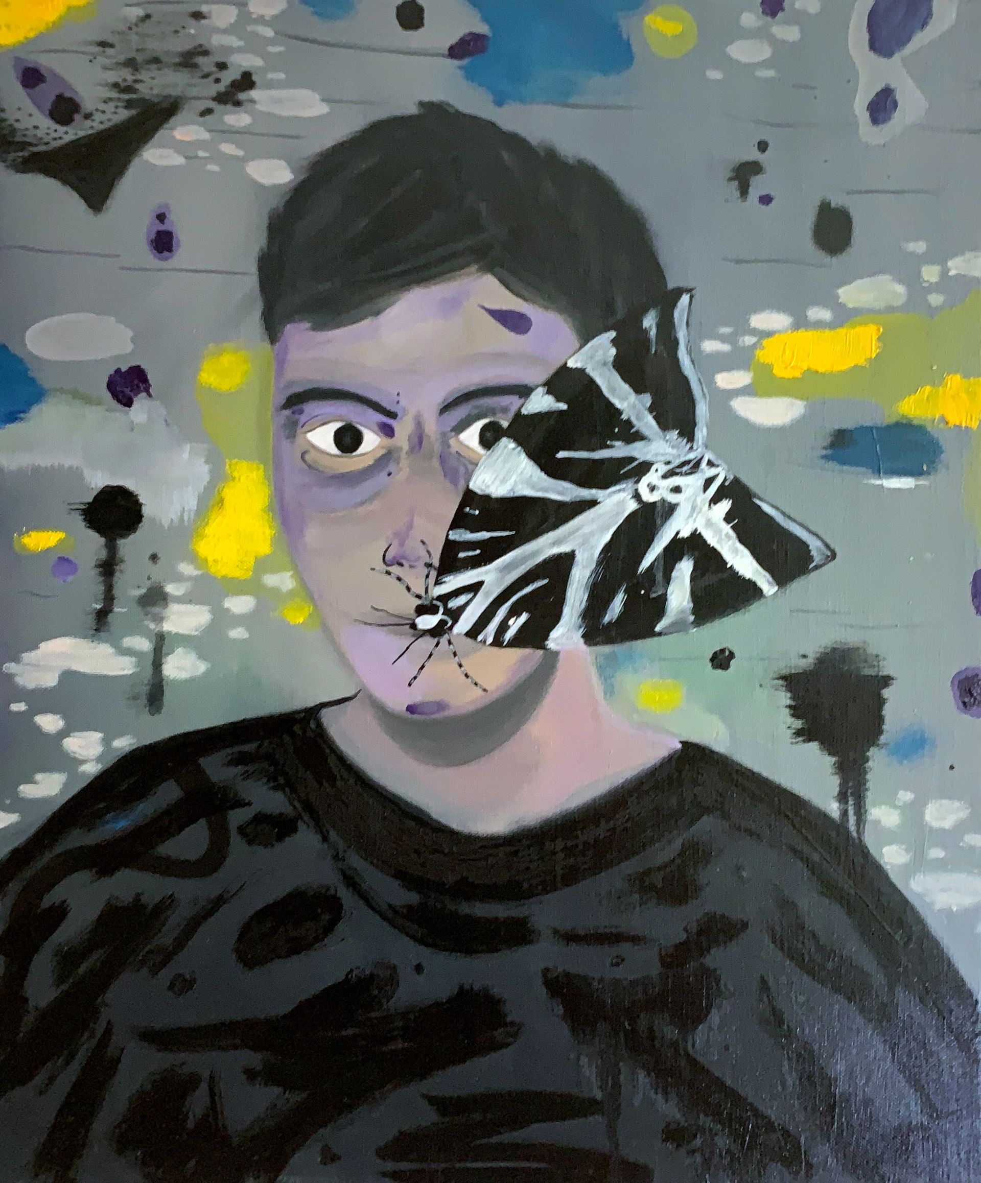 Евгений Сахацкий (Картина, живопись - 
                  50 x 60 см) Автопортрет художника