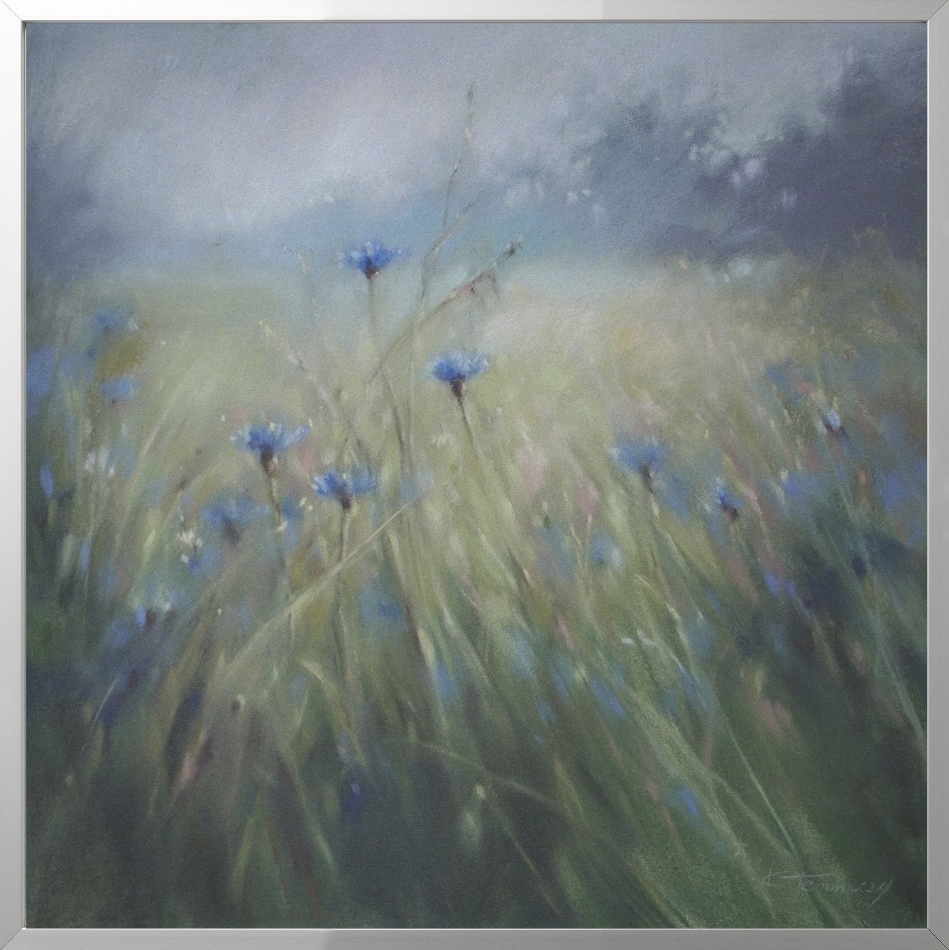 Катя Тетто (Авторская графика - 
                  40 x 40 см) Туманное утро