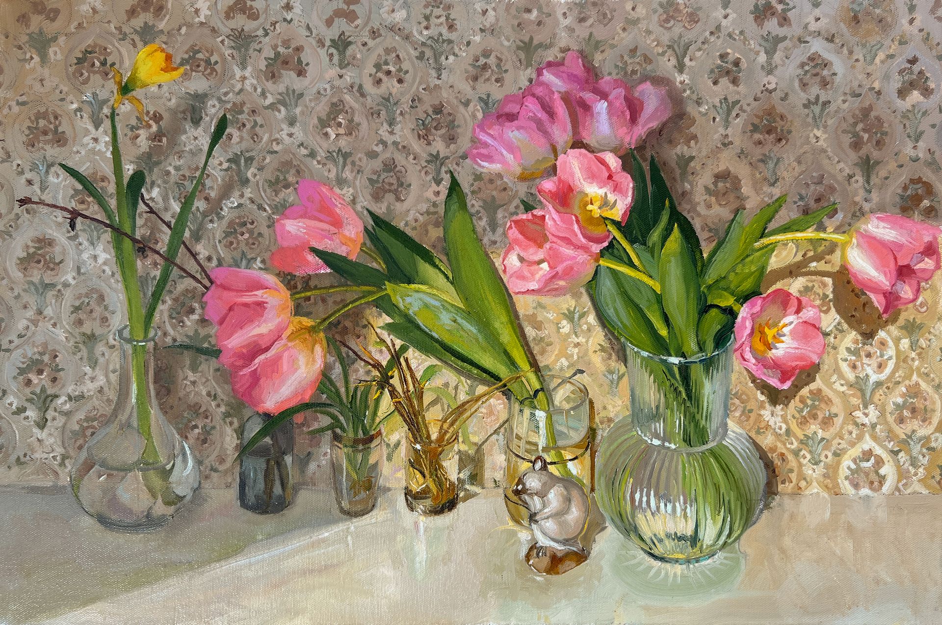 Михаил Псюрников (Картина, живопись - 
                  60 x 40 см) Натюрморт с мышкой