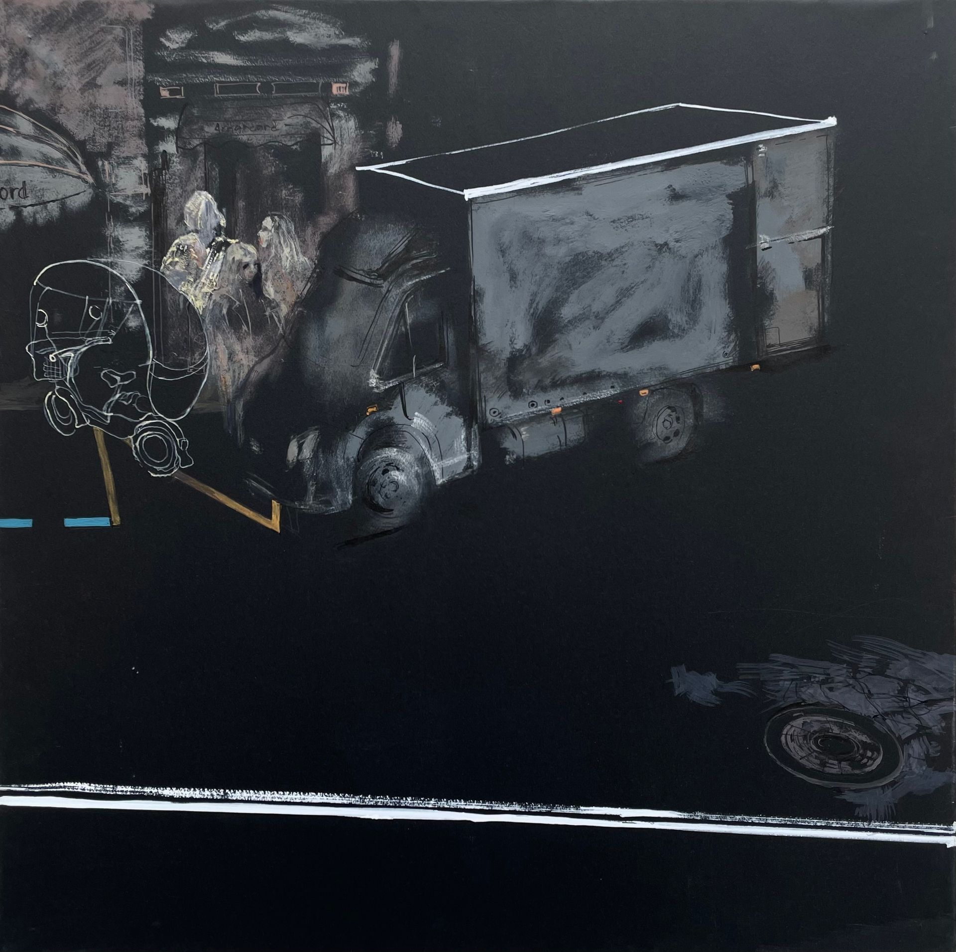 Саша Ярцева (Авторская графика - 
                  50 x 50 см) Англетер