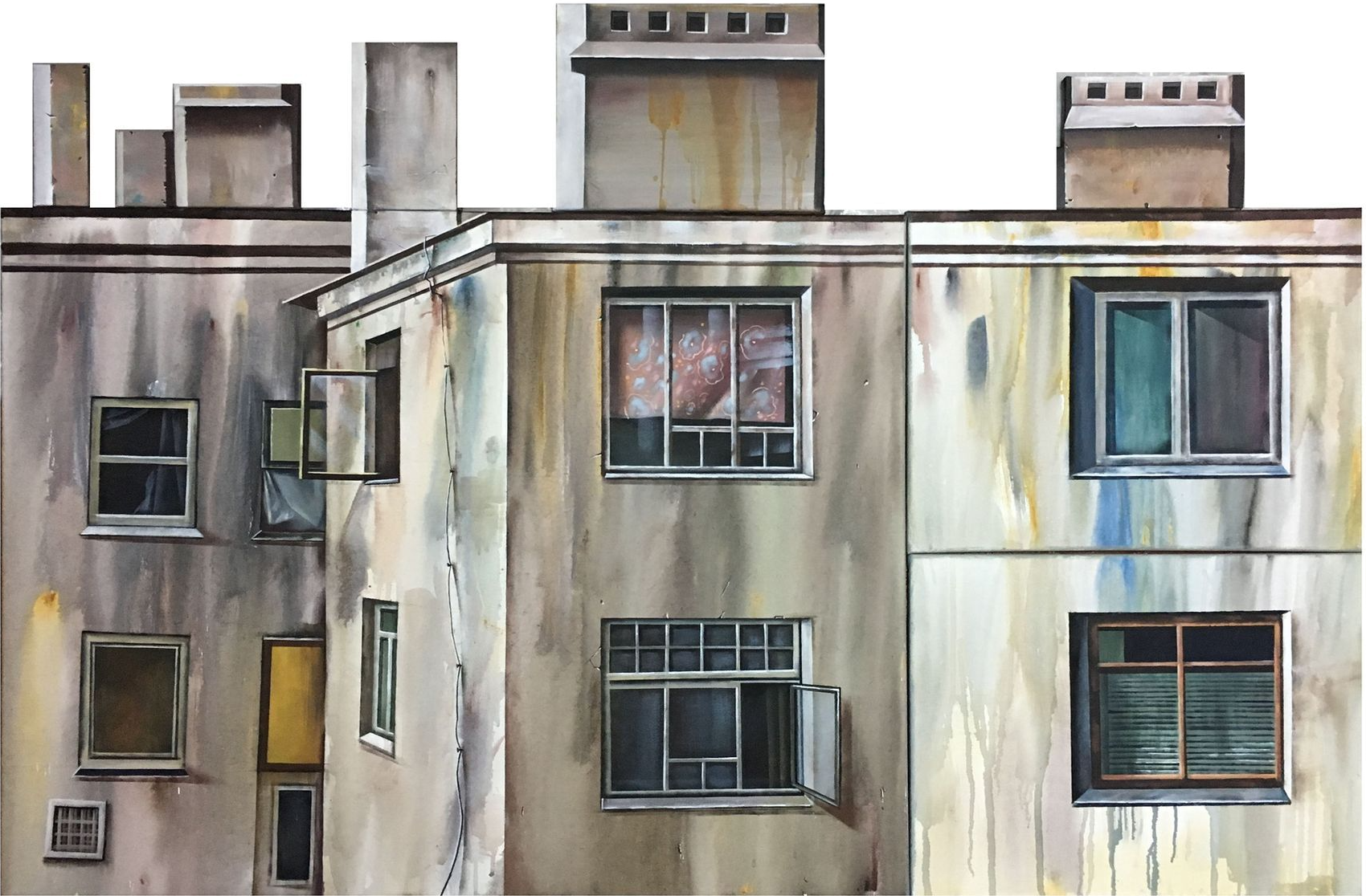 Динара Хёртнагль (Картина, живопись - 
                  150 x 120 см) Угловой дом