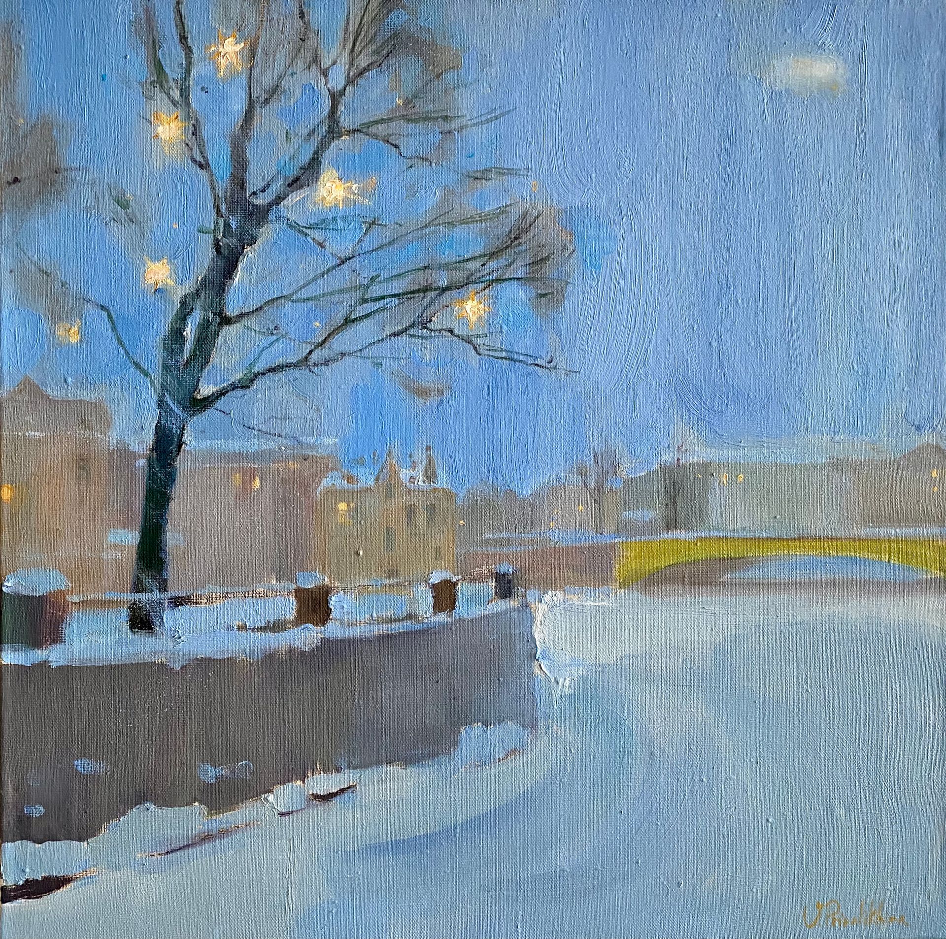 Валерия Привалихина (Картина, живопись - 
                  50 x 50 см) Синий час