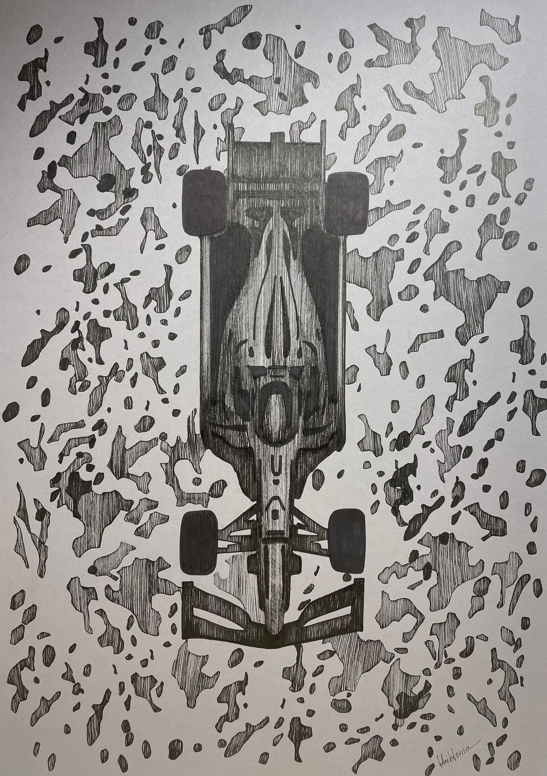 Виктория Никулочкина (Авторская графика - 
                  29.7 x 42 см) F1