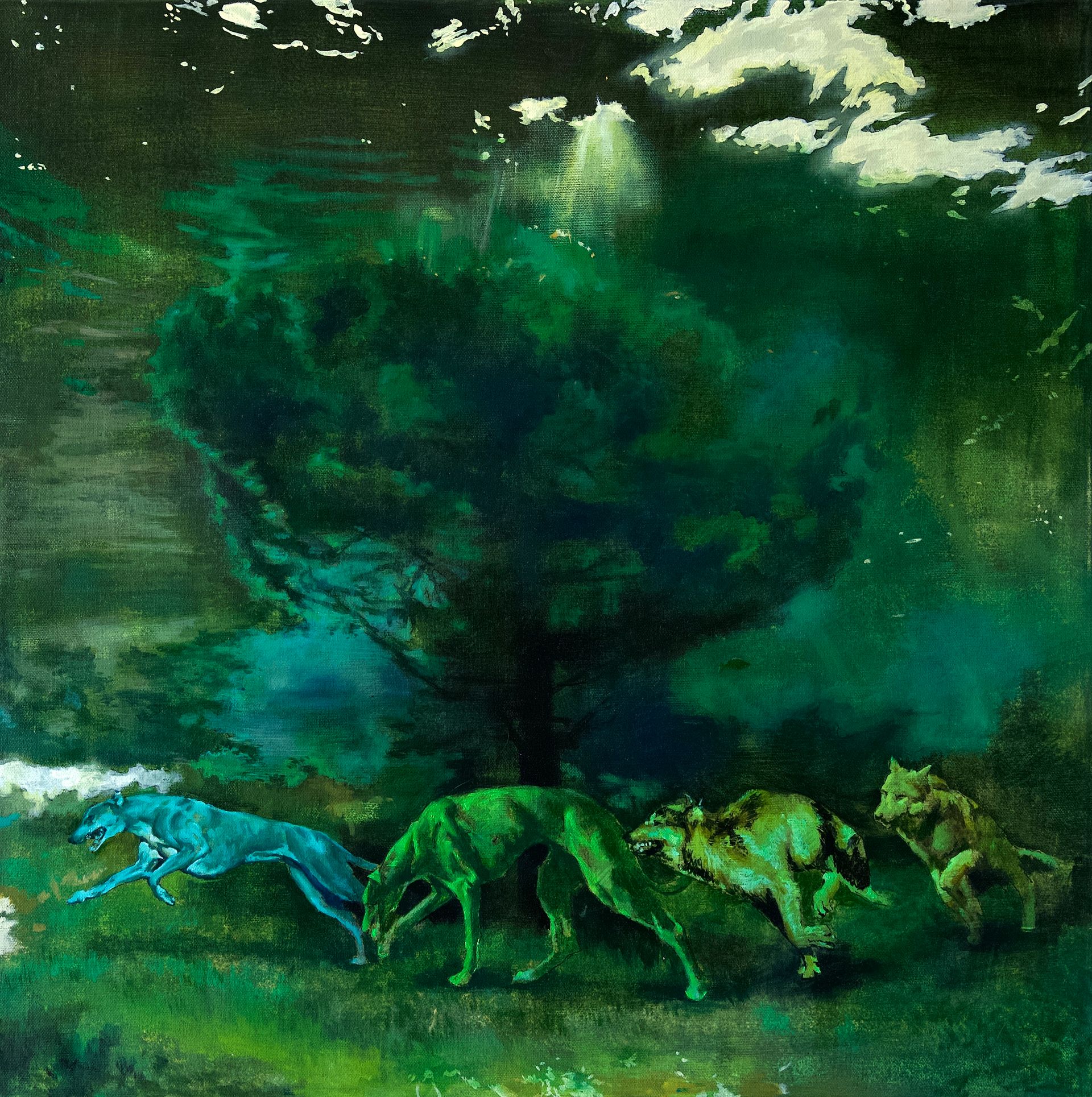 Иван Андреев (Картина, живопись - 
                  70 x 70 см) Сказка