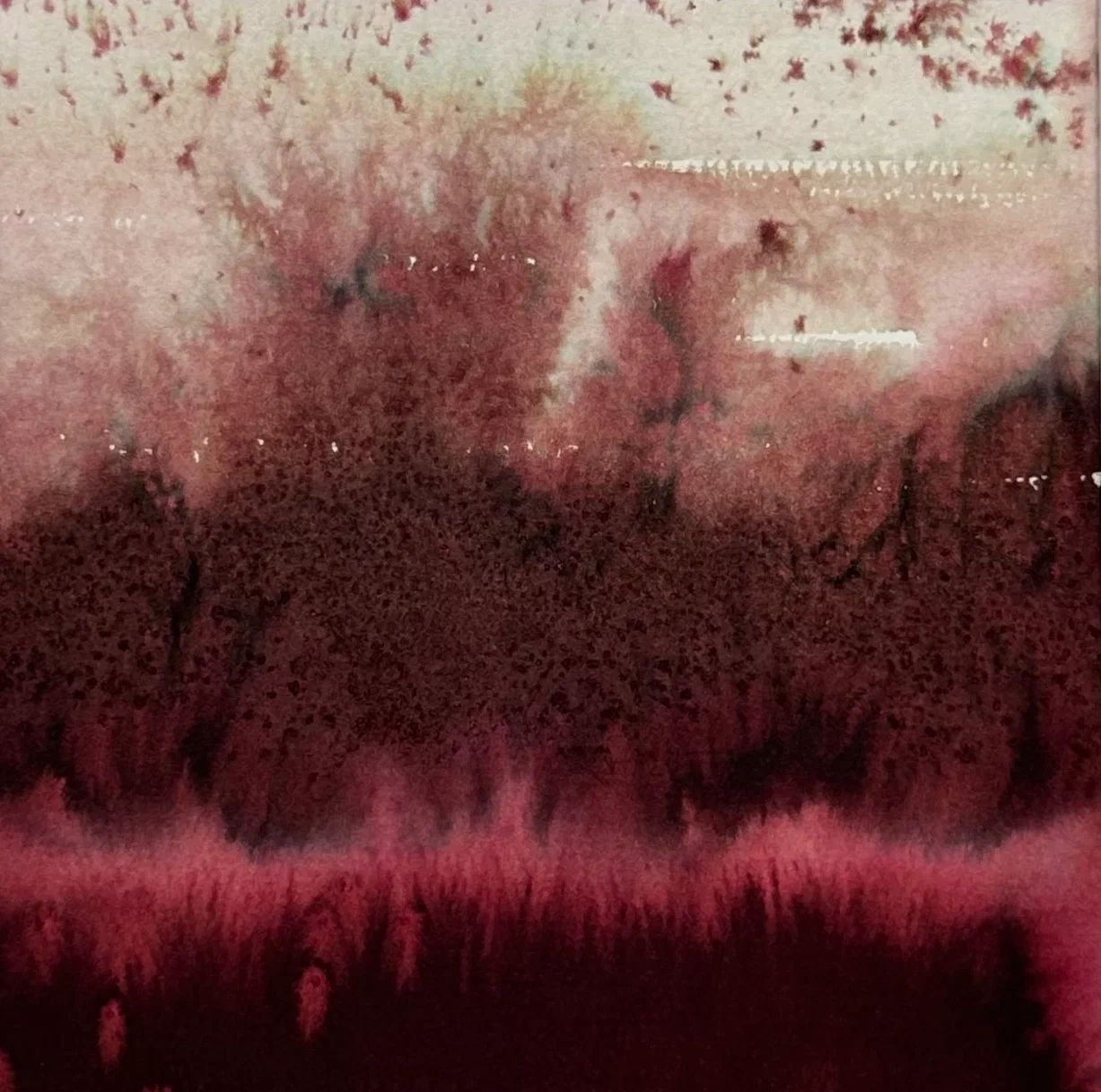 Анастасия Попова (Авторская графика - 
                  17 x 17 см) Октябрь II