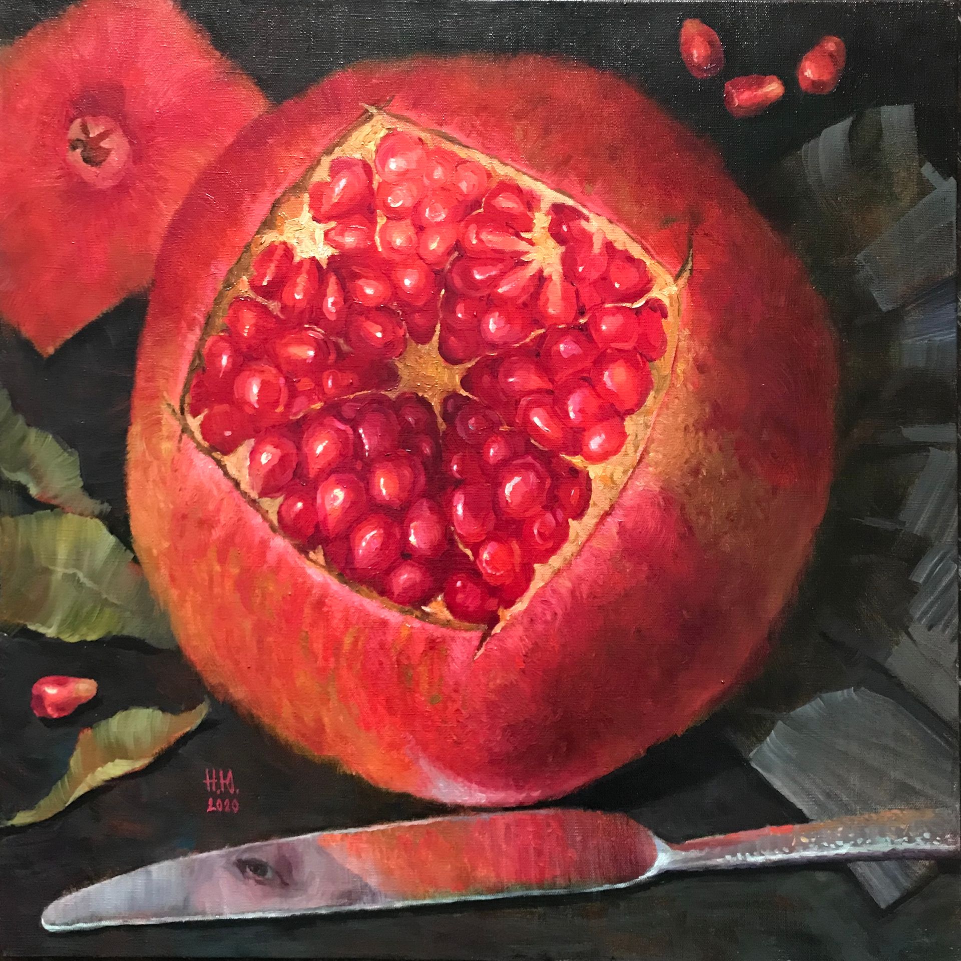 Юлия Непокрытая (Картина, живопись - 
                  60 x 60 см) Тест на зрелость