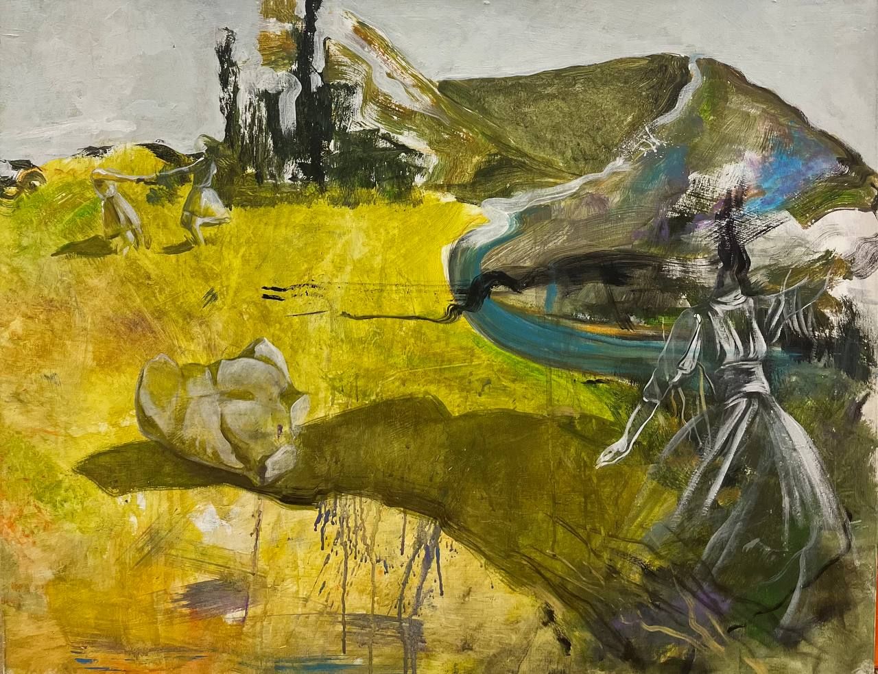 Александра Ефимова (Картина, живопись - 
                  80 x 63 см) Ветреный день