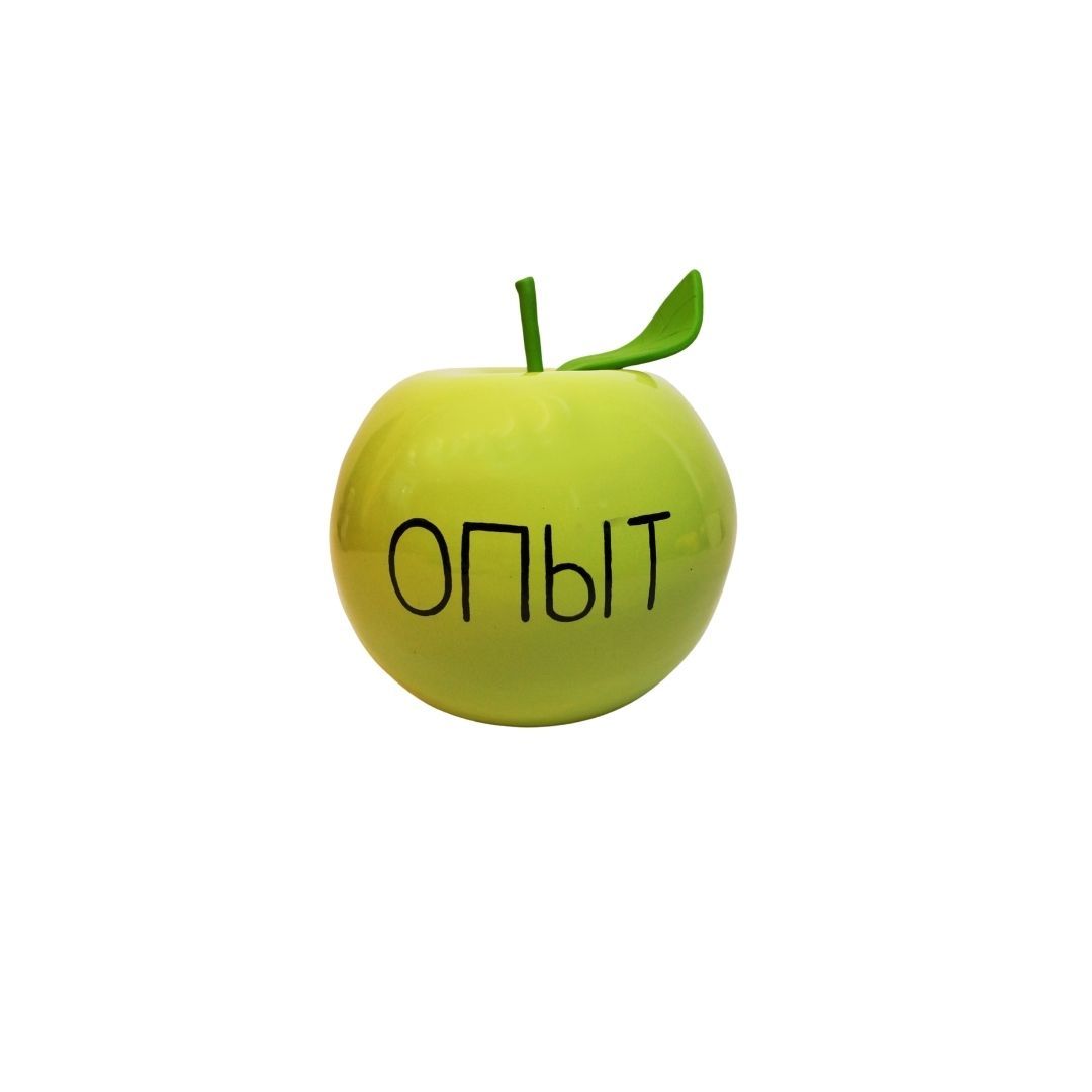 Ирина Веселова (Объект - 
                  20 x 16 см) Яблочко "ОПЫТ"