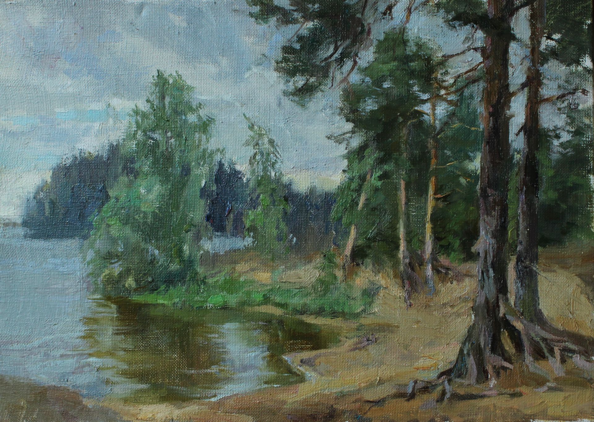 Алина Коршункова (Картина, живопись - 
                  35 x 25 см) После дождя