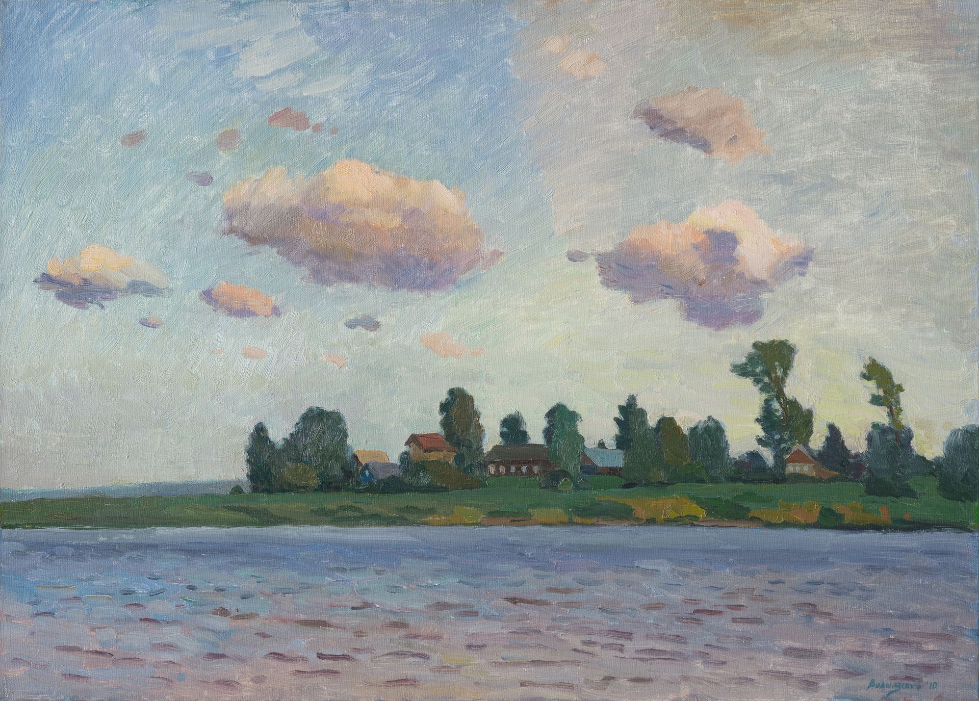 Николай Водолазский (Картина, живопись - 
                  70 x 50 см) После бури