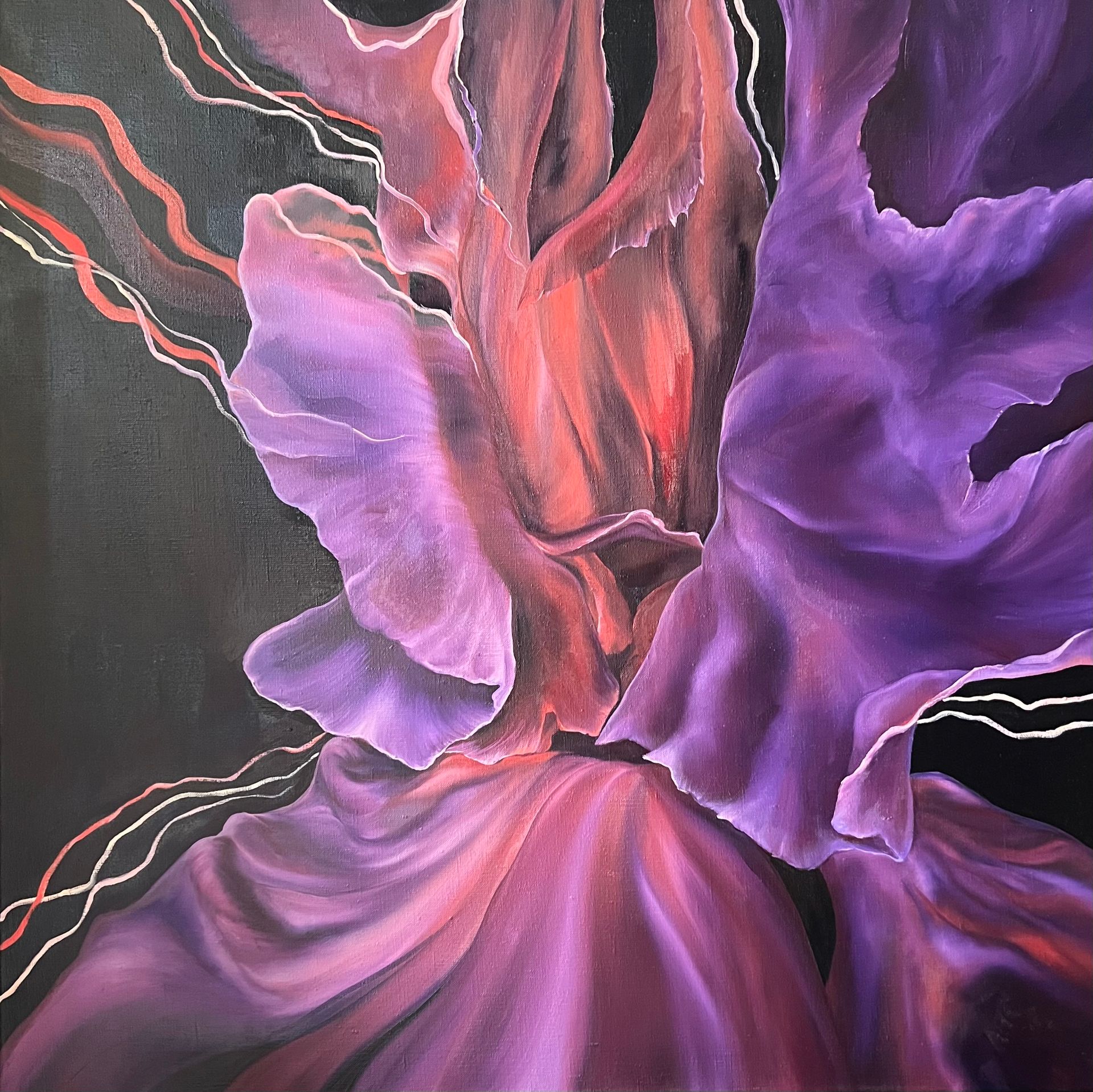 Инна Сумина (Картина, живопись - 
                  80 x 80 см) Огонь в груди II