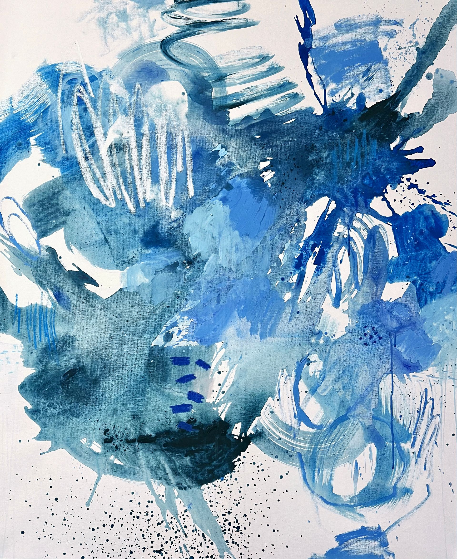Анна Ганина (Картина, живопись - 
                  100 x 120 см) Blue moon