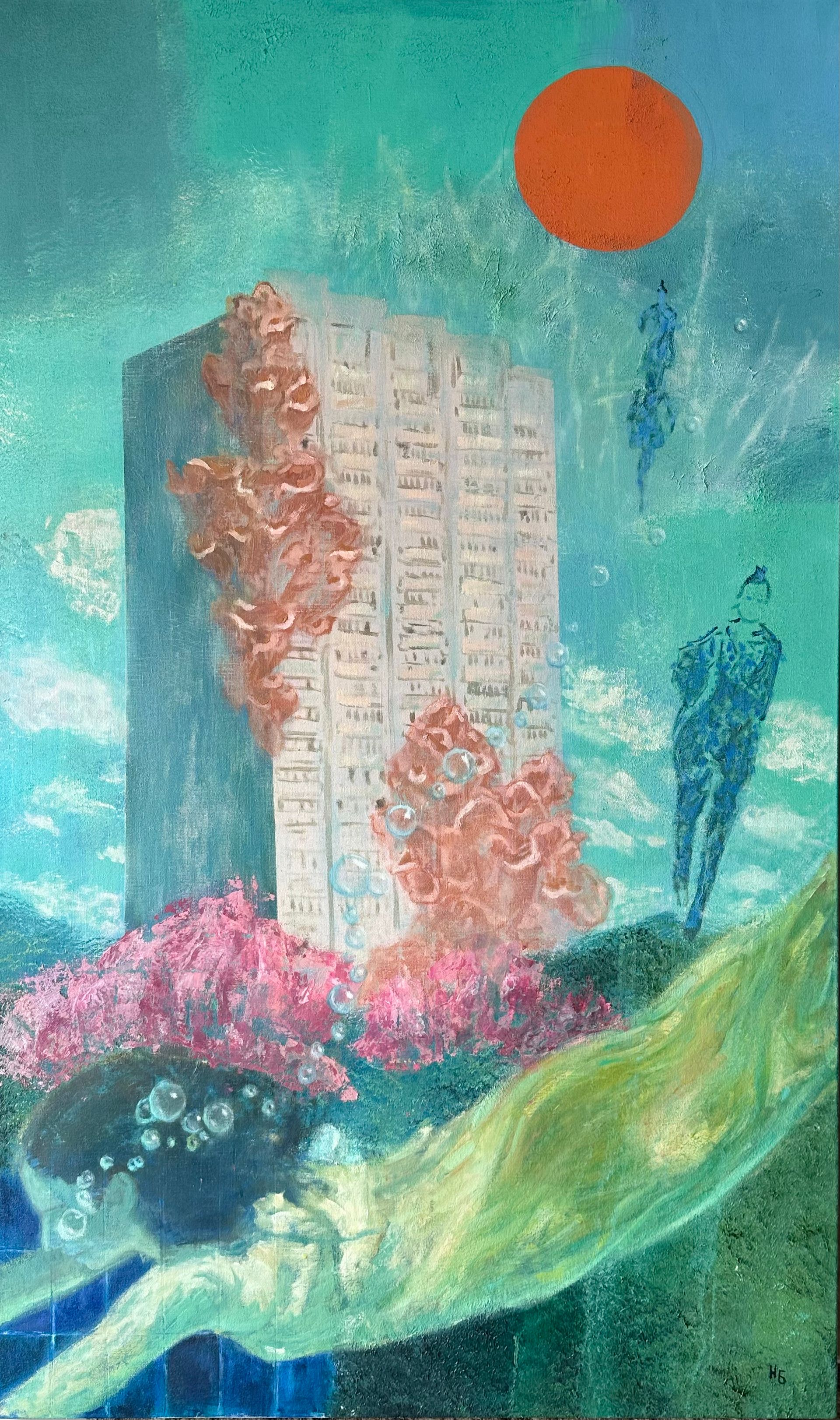 Надежда Богомолова (Картина, живопись - 
                  90 x 150 см) Locus Amoenus