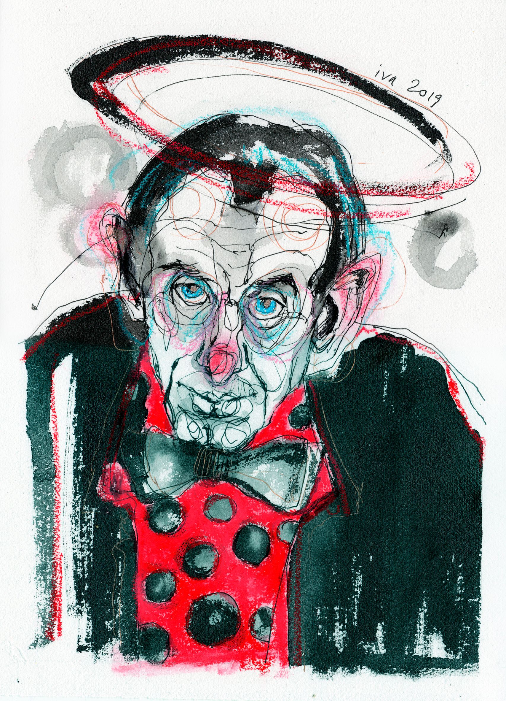 Татьяна Ивченкова (Авторская графика - 
                  30.5 x 40.5 см) Ange 5