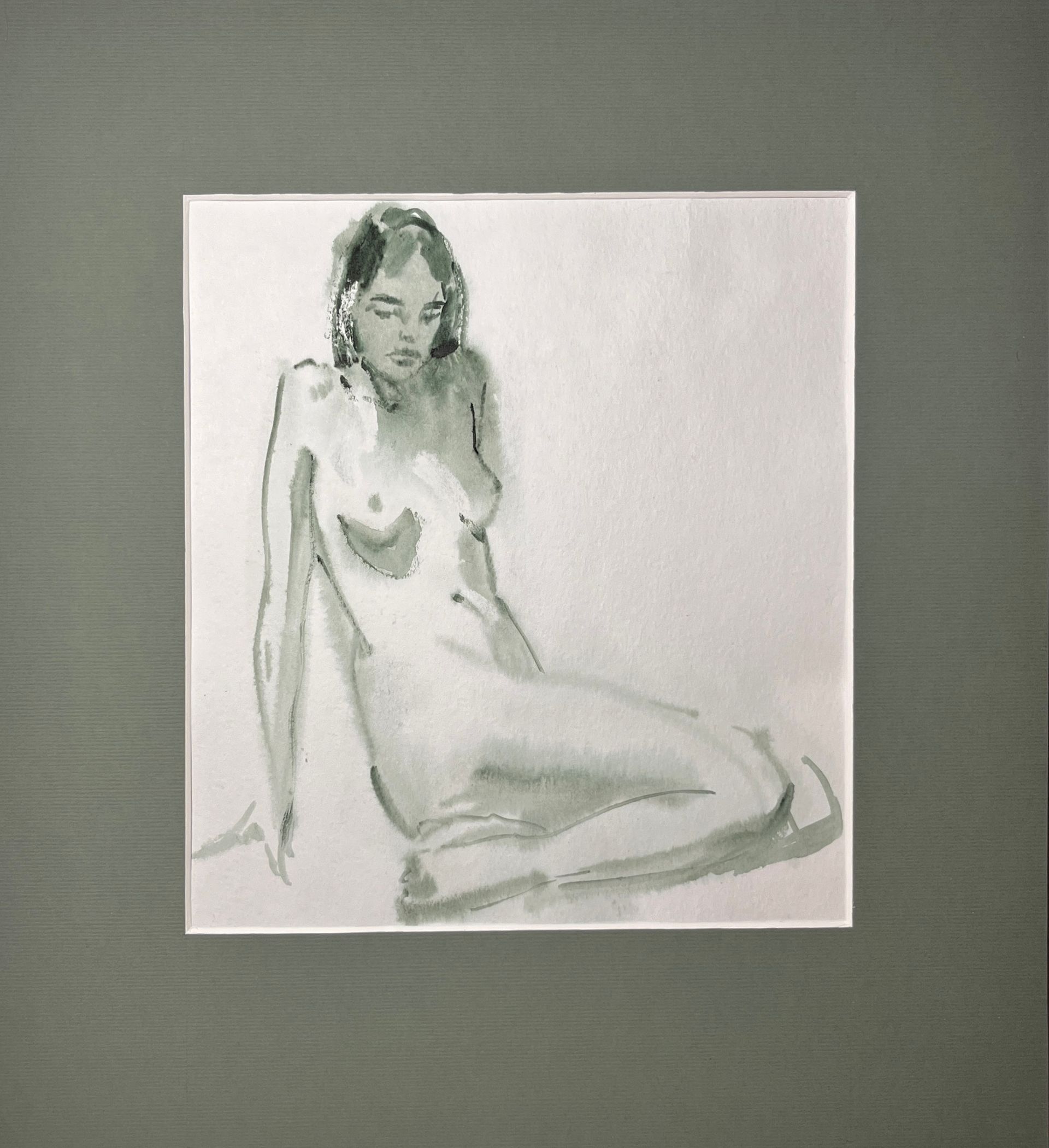 Люсинэ Туманян (Авторская графика - 
                  29.5 x 32 см) Обнажённая