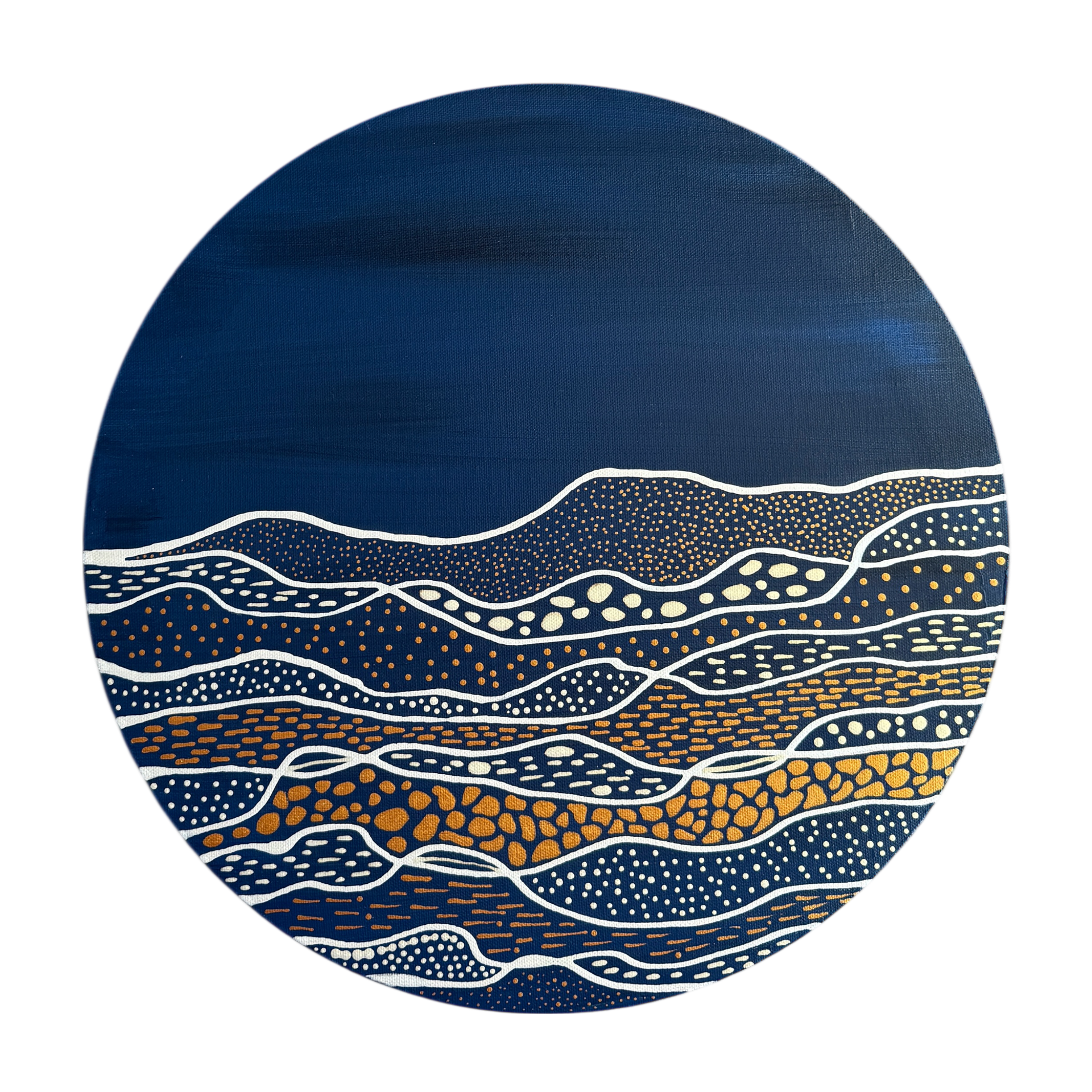 Ольга Ширяева (Картина, живопись - 
                  40 x 40 см) Холмы