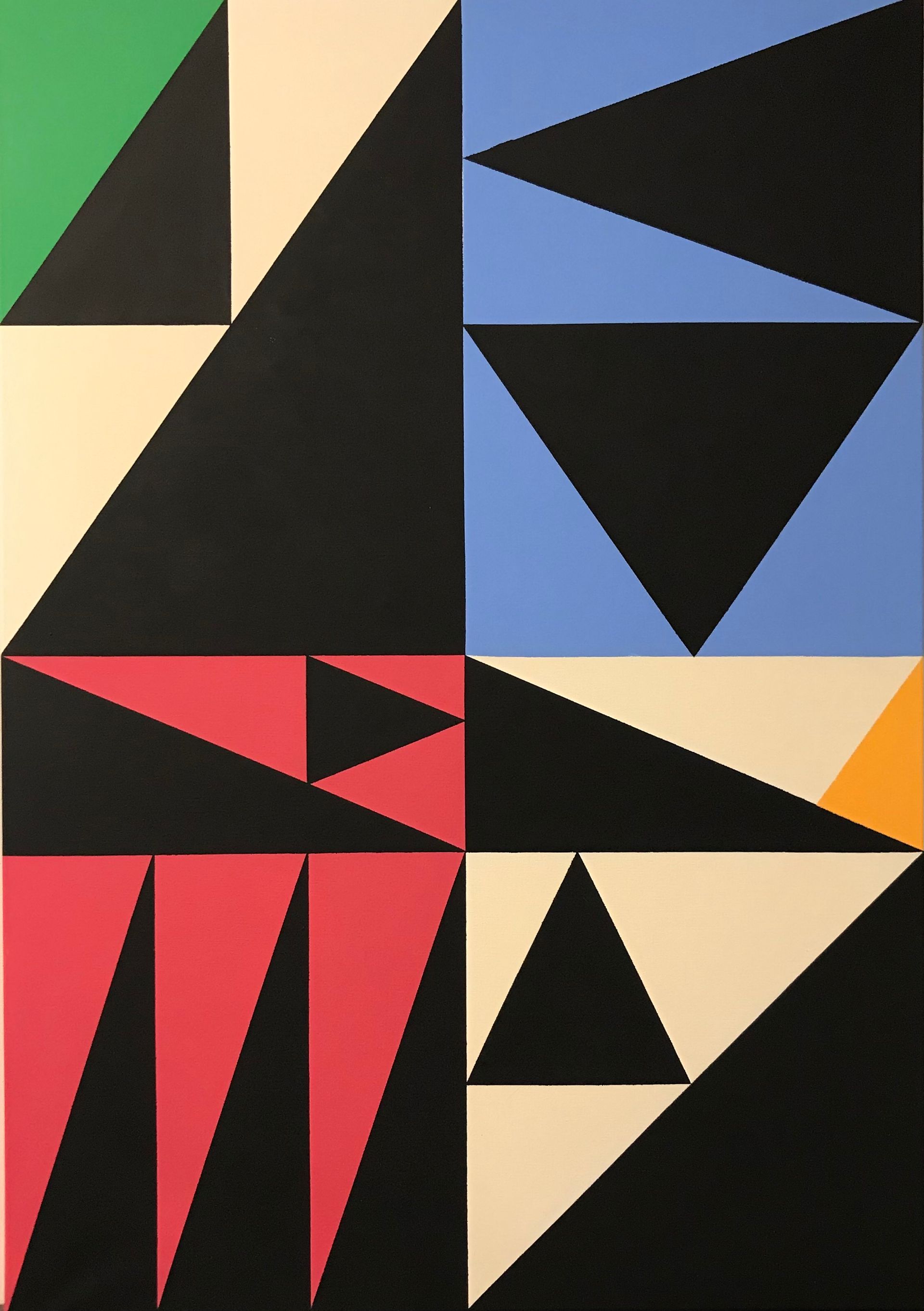 Юрий Ростиславский (Картина, живопись - 
                  70 x 100 см) Морфология треугольника