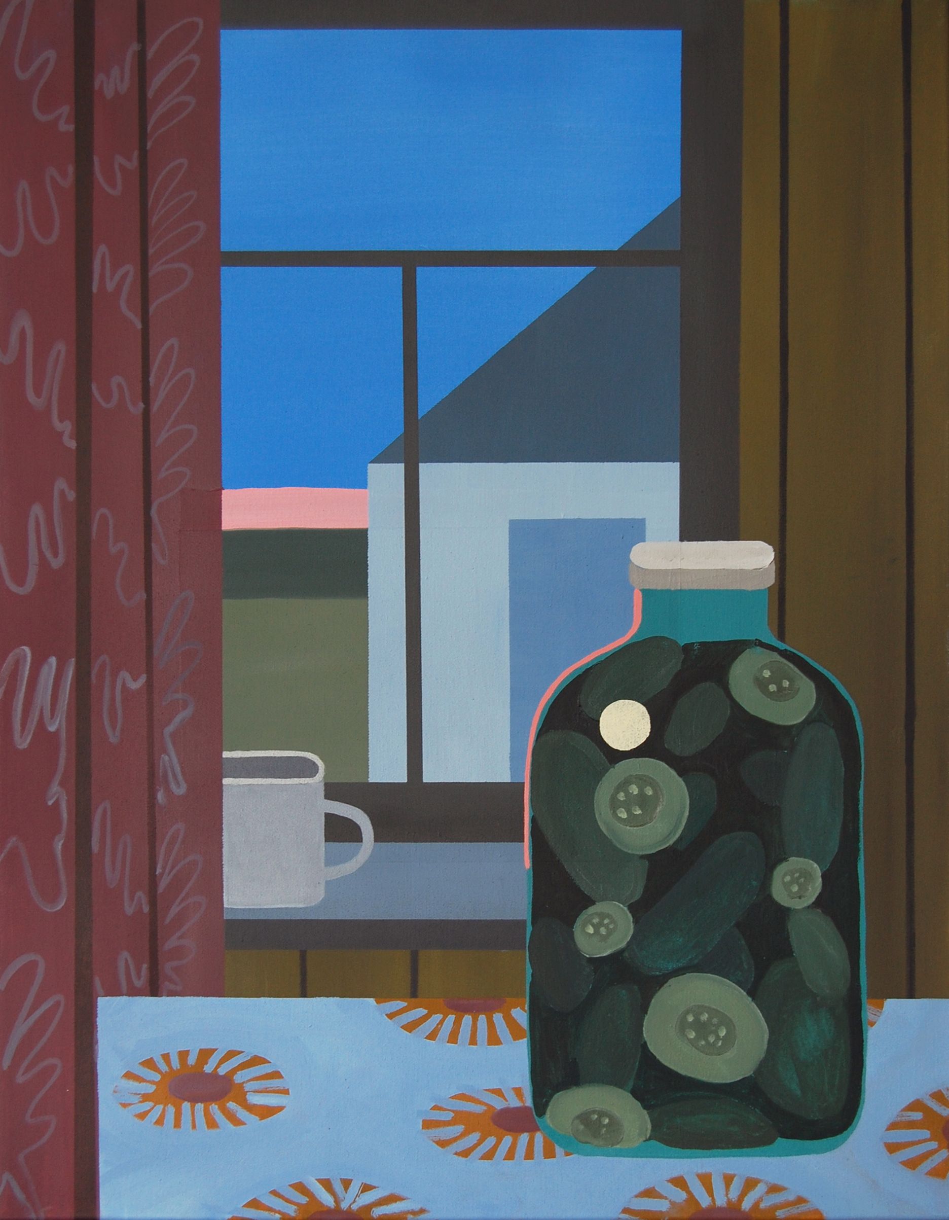 Анна Мельниченко (Картина, живопись - 
                  70 x 90 см) Огурчики