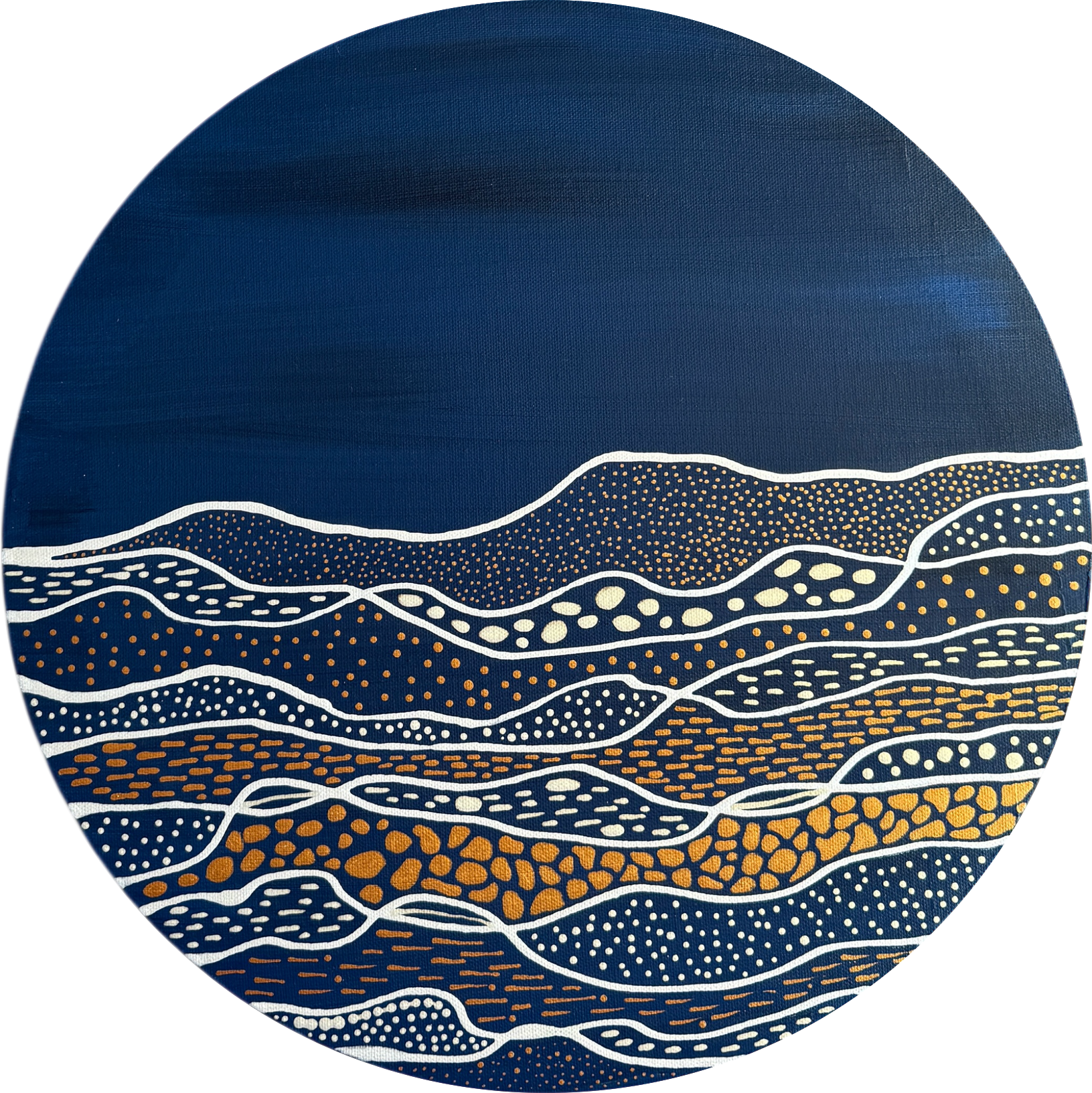 Ольга Ширяева (Картина, живопись - 
                  40 x 40 см) Холмы