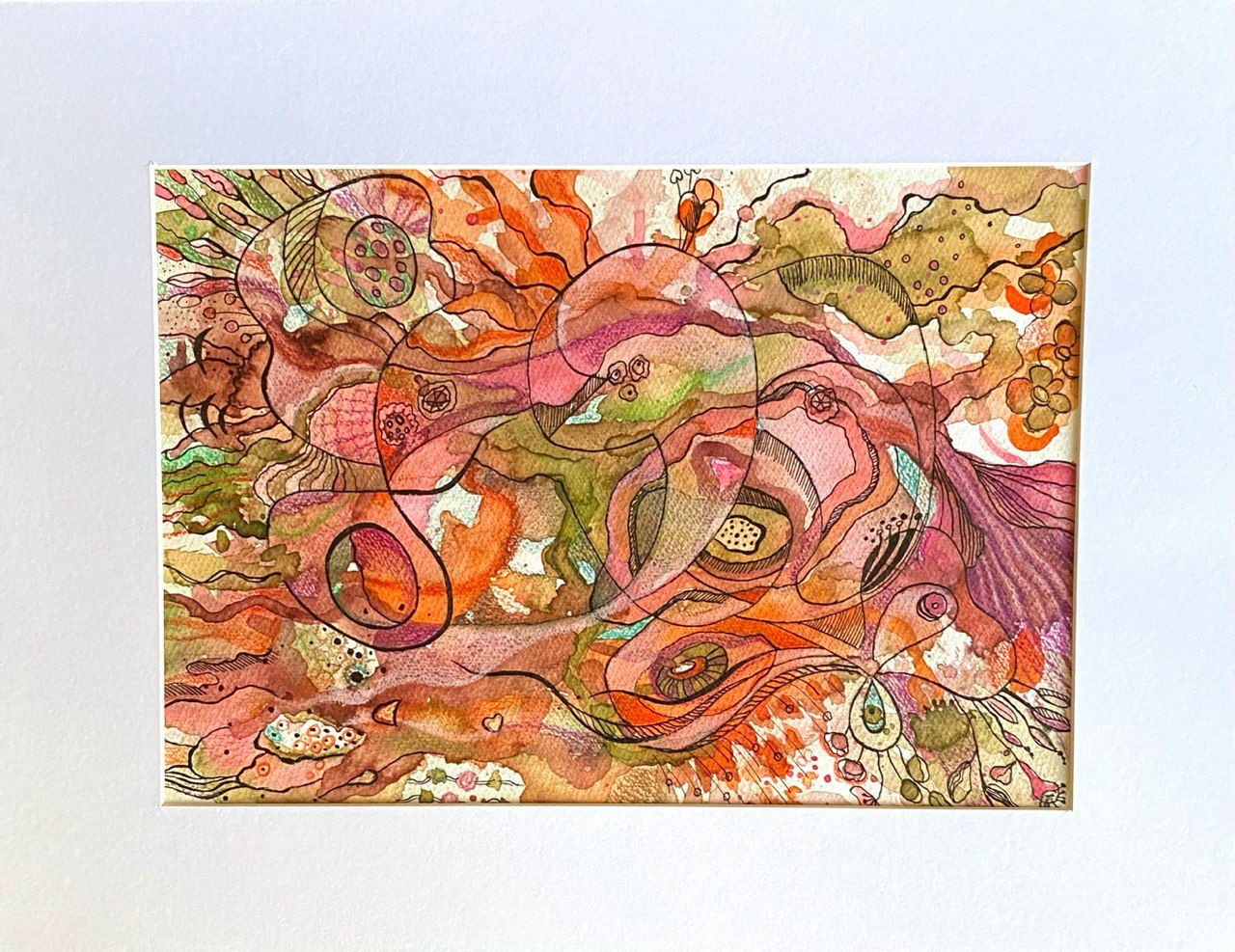 Марина Тийк (Авторская графика - 
                  40 x 30 см) Осенний сад