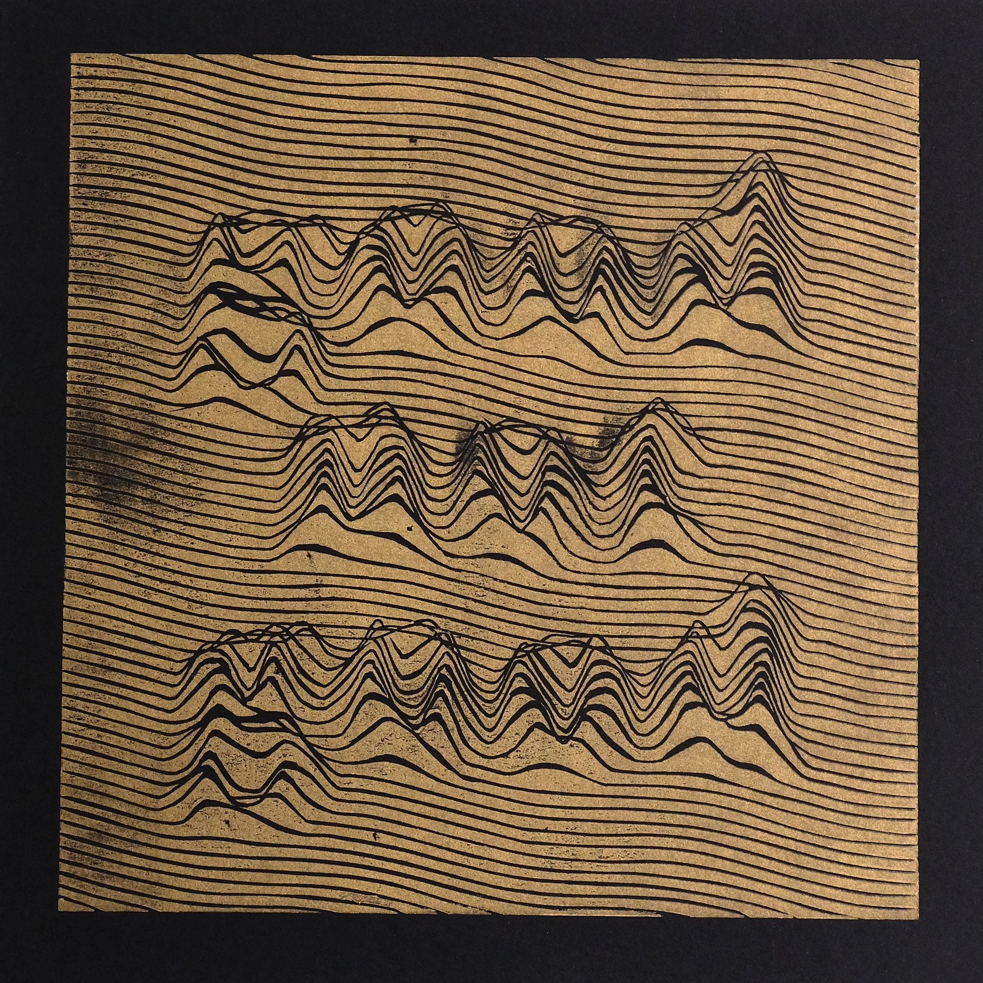 Юлия Милякова (Графика печатная - 
                  20 x 20 см) Not good ///состояние золото / серебро / серебро+золото///