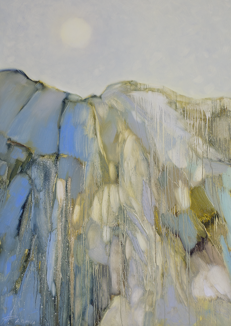 Анастасия Попова (Картина, живопись - 
                  100 x 140 см) Солнечные скалы. Алтай