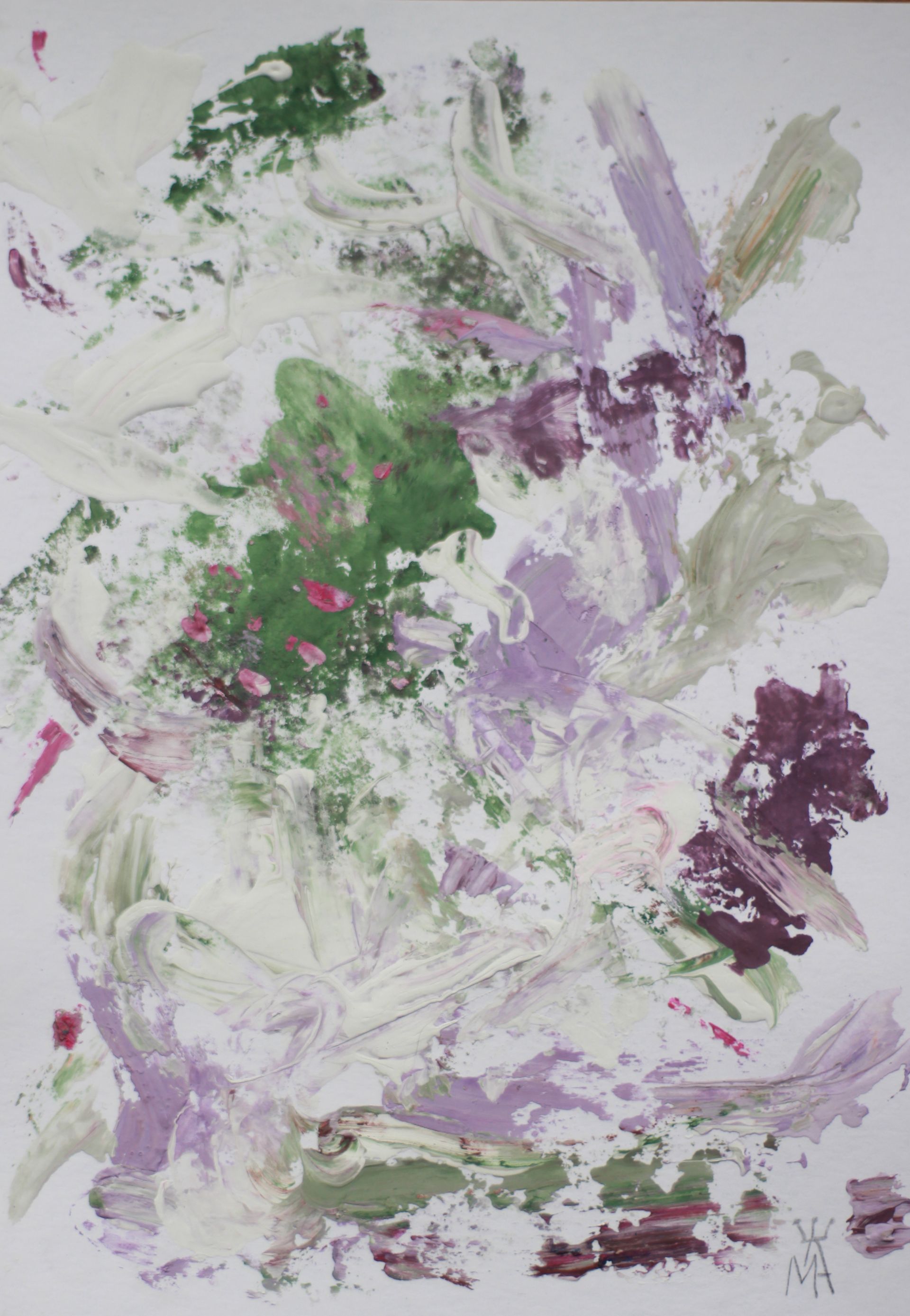 Мария Алдашкова (Авторская графика - 
                  21 x 29.7 см) Туманное утро. Сад в тумане 2