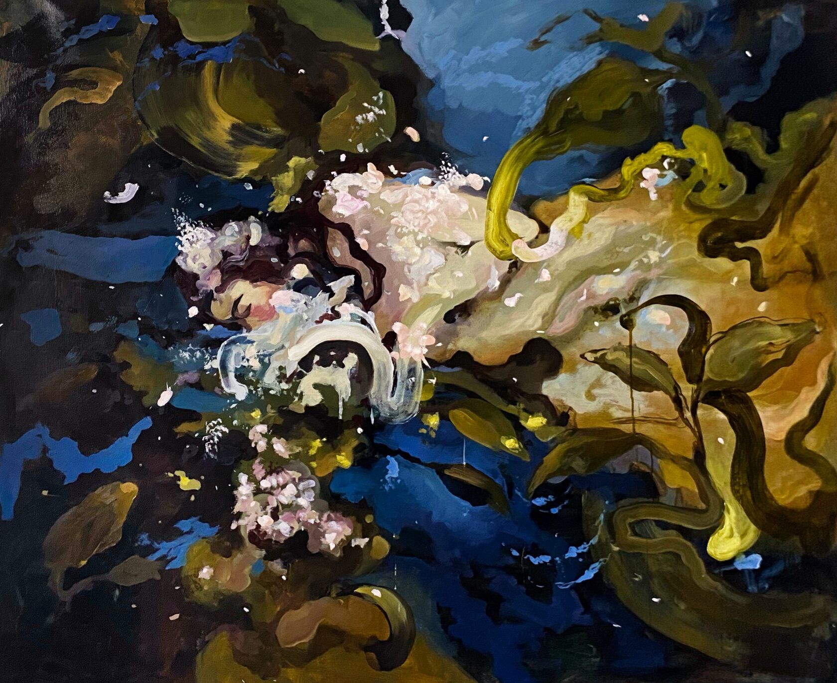 Катя Никитина (Картина, живопись - 
                  120 x 106 см) Поцелуй Офелии