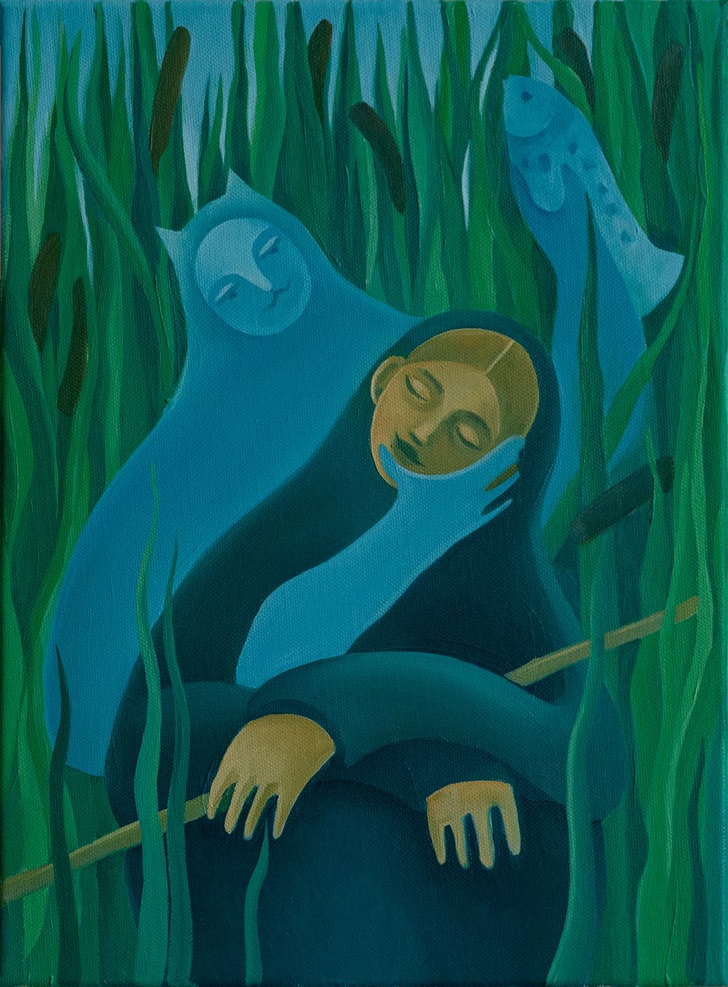 Анастасия Лимонова (Картина, живопись - 
                  30 x 40 см) Кот Баюн