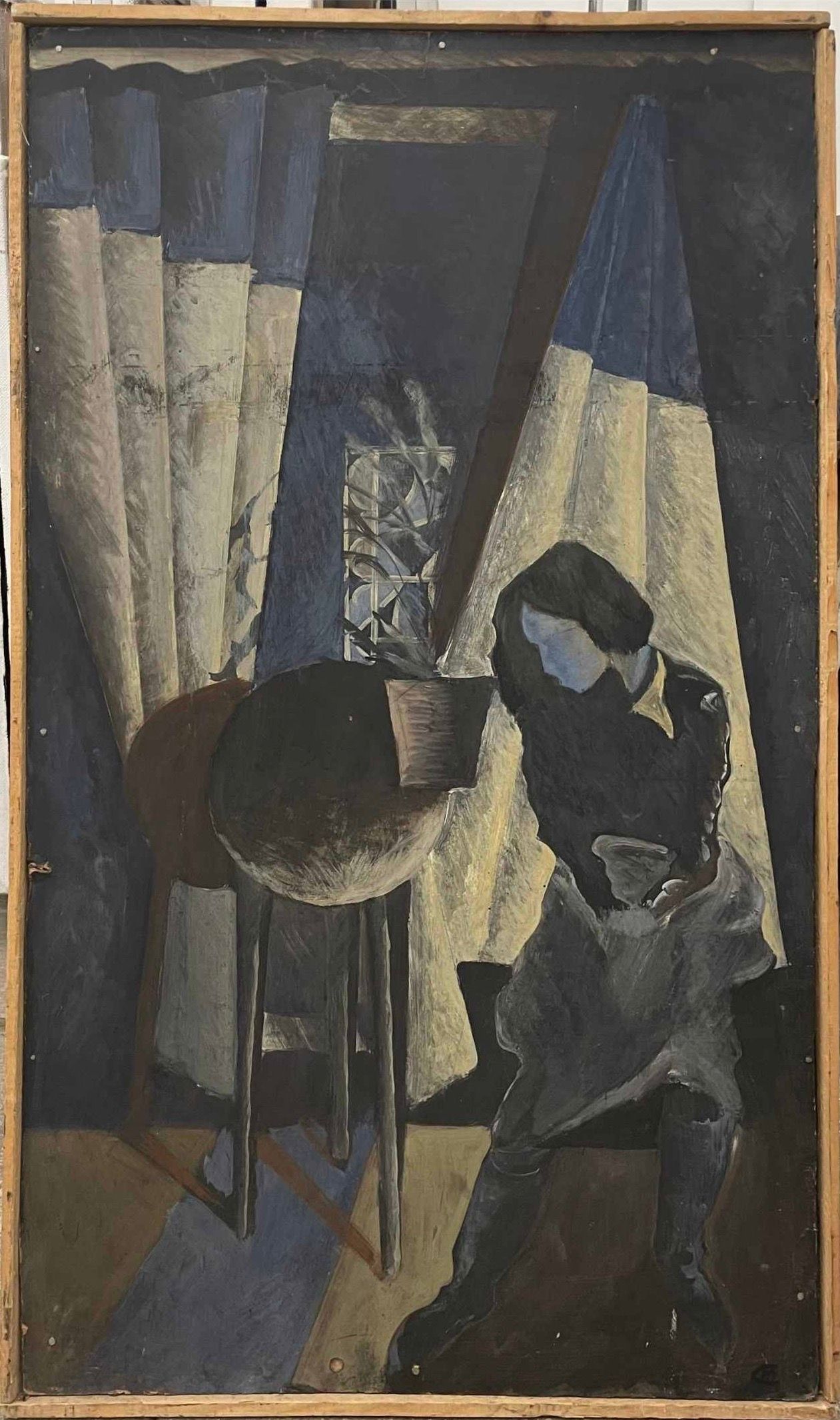 Сергей Малютин (Картина, живопись - 
                  55 x 100 см) Девушка у окна