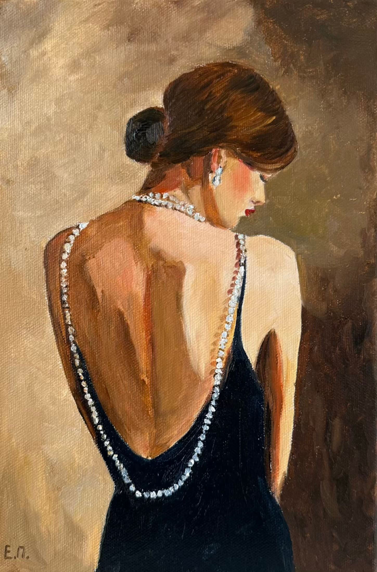 Елена Полищук (Картина, живопись - 
                  20 x 30 см) Тихая роскошь