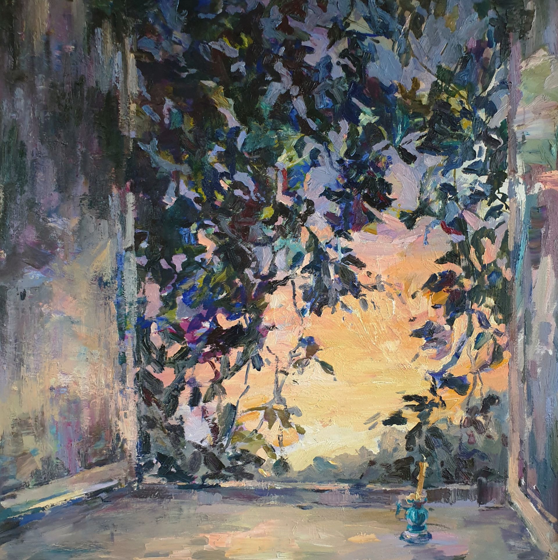 Анастасия Бойко (Картина, живопись - 
                  90 x 90 см) Рассвет. Новый день