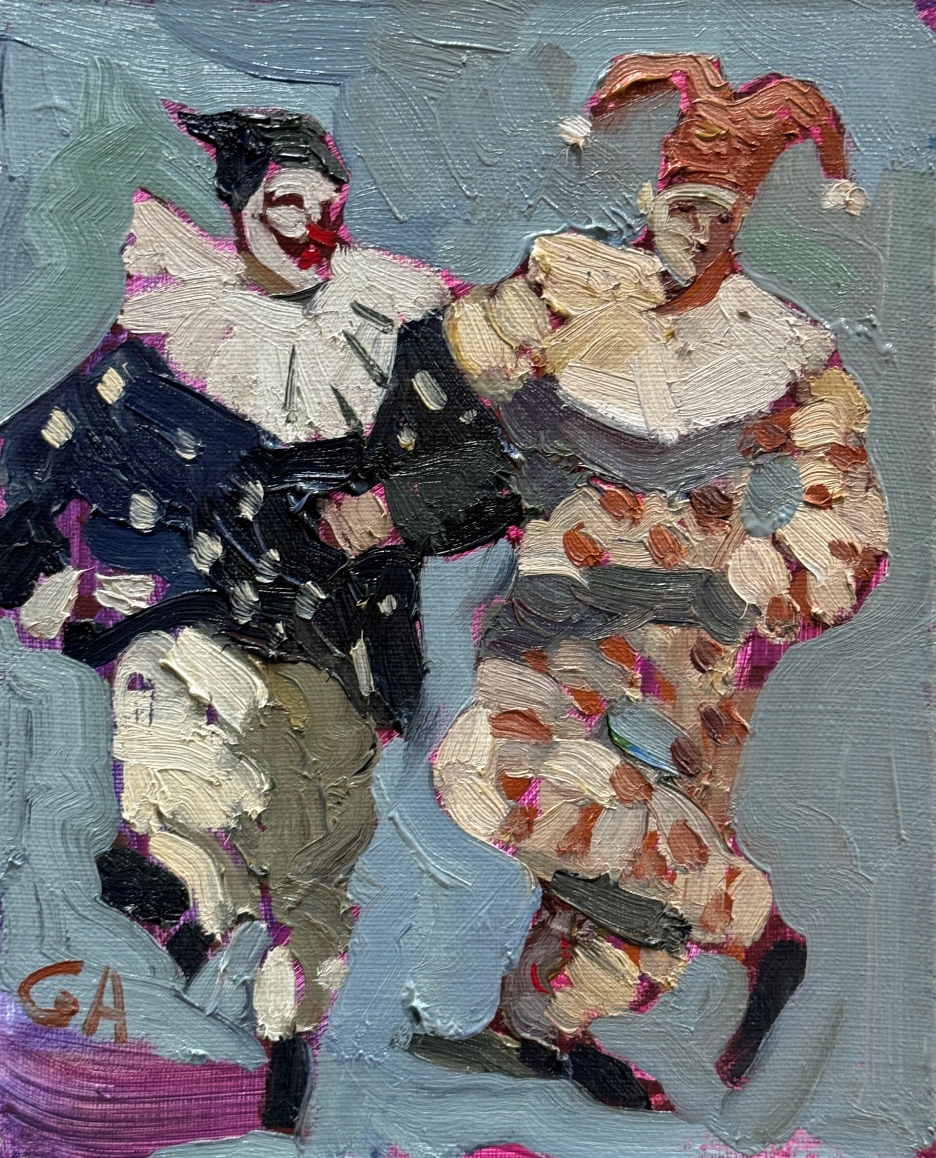 Анна Голубь (Картина, живопись - 
                  20 x 25 см) Веселье