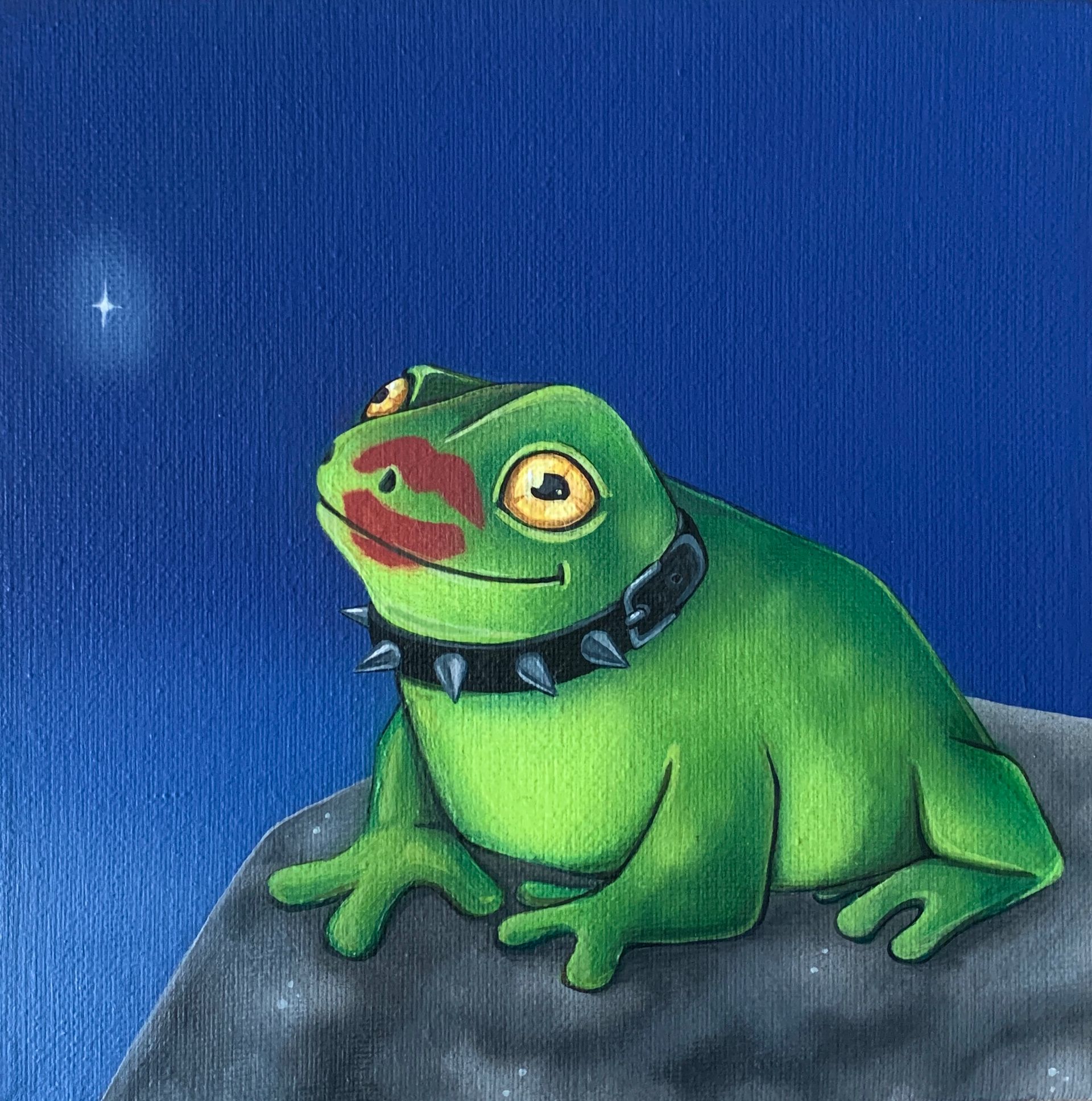 СВЕТ-ЛАНА (Картина, живопись - 
                  20 x 20 см) Сказка на ночь