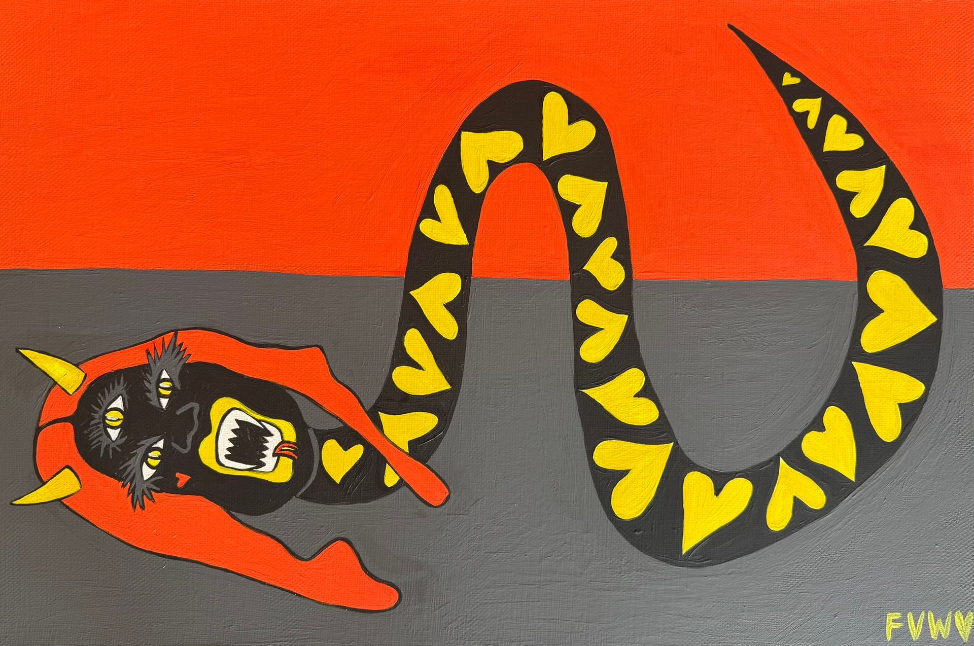 Виолетта Киселева (Картина, живопись - 
                  60 x 40 см) Примитивный инстинкт