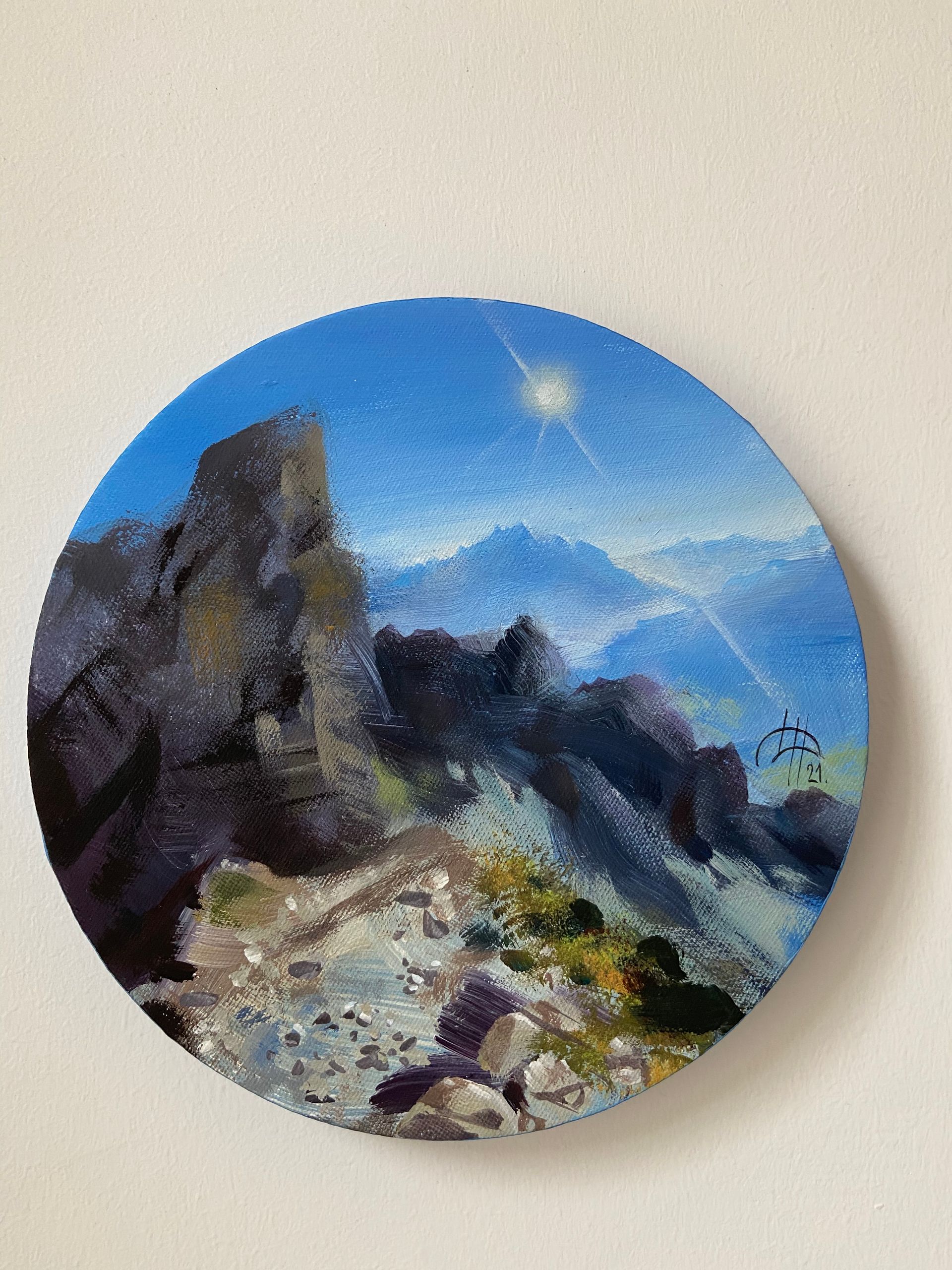 Динара Хёртнагль (Картина, живопись - 
                  20 x 20 см) Skylights 