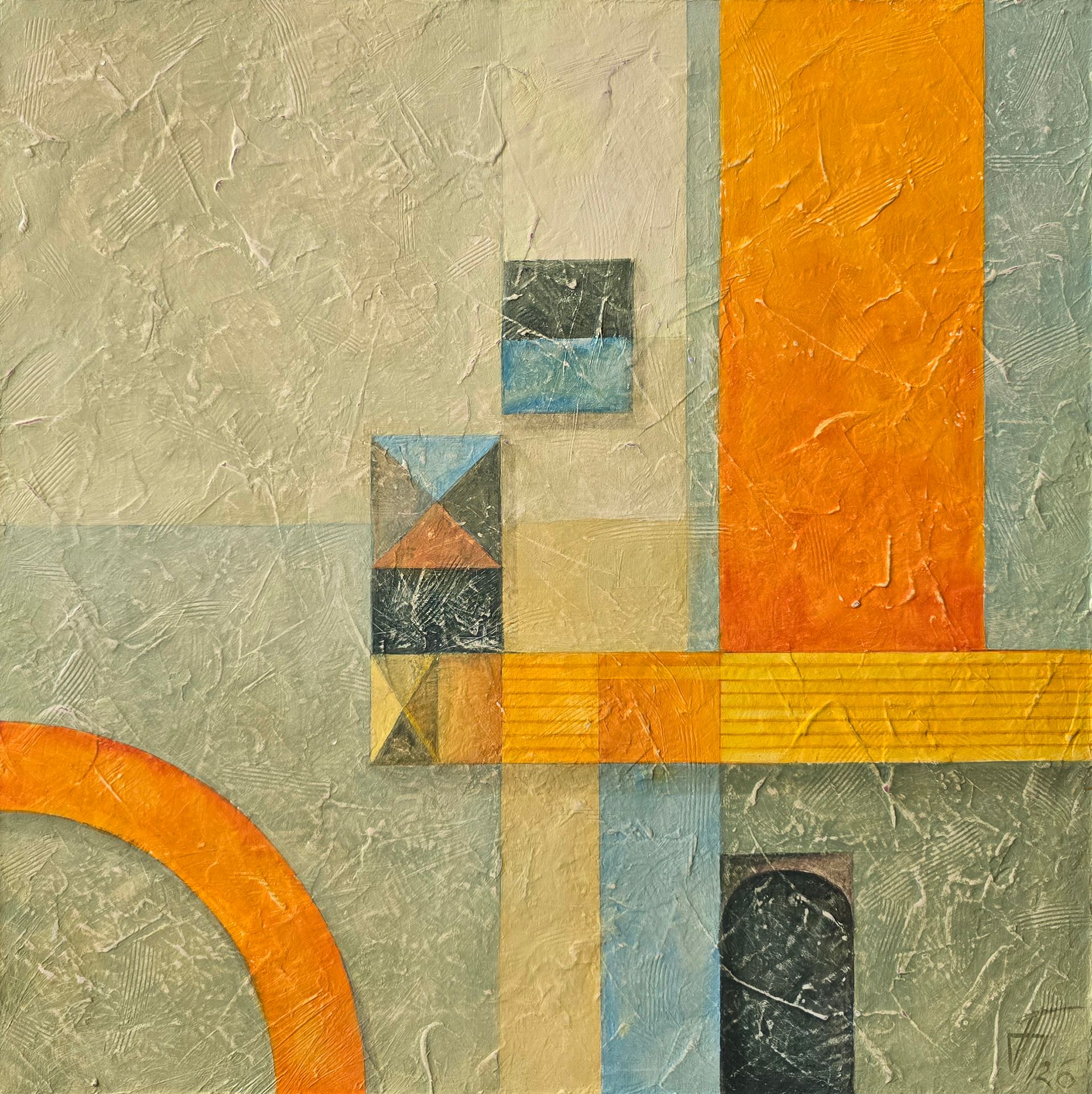 Александр Буданов (Картина, живопись - 
                  50 x 50 см) Память о Конструкции